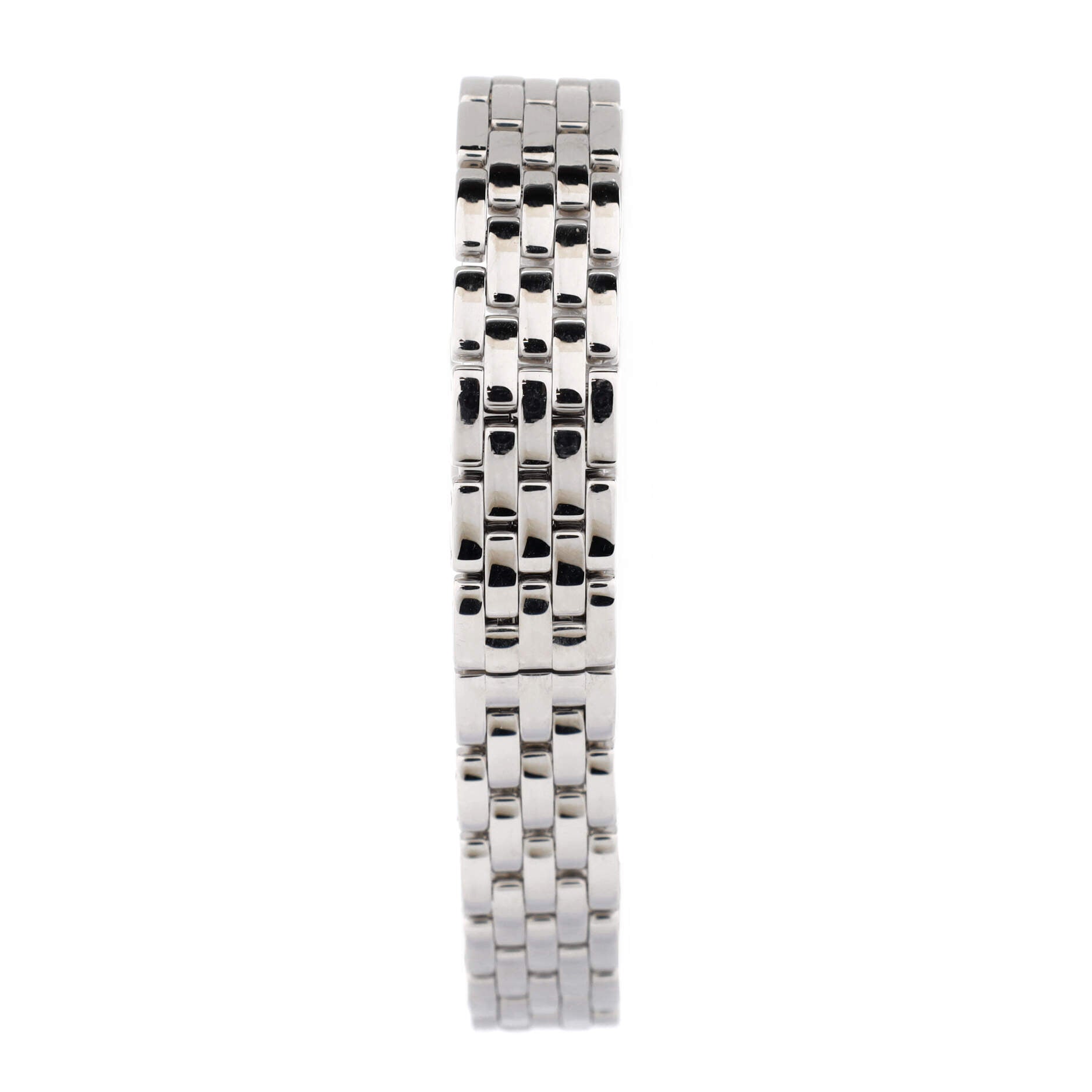 Panthere de Cartier Quartz Watch White Gold with Diamond Bezel and Lugs 17