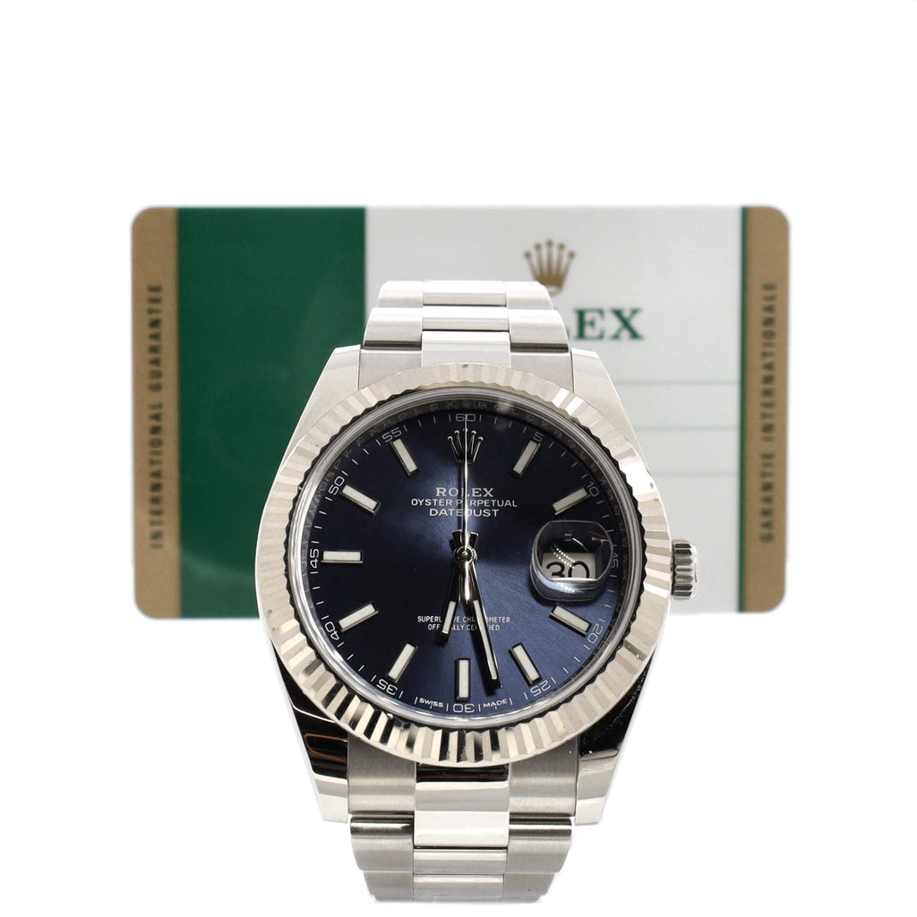 Oyster Perpetual Datejust Automatic Watch Stainless Steel and White Gold 41