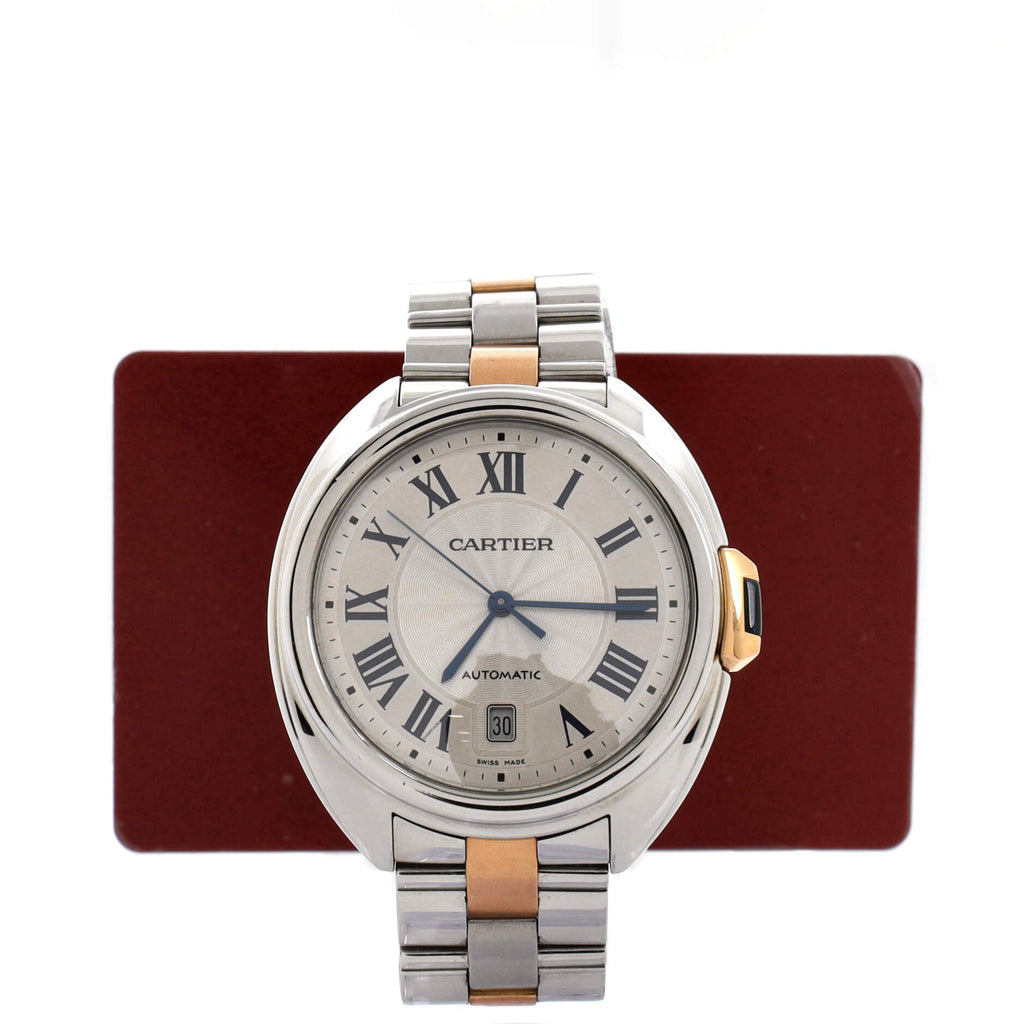 Cle de Cartier Automatic Watch Stainless Steel and Rose Gold 40