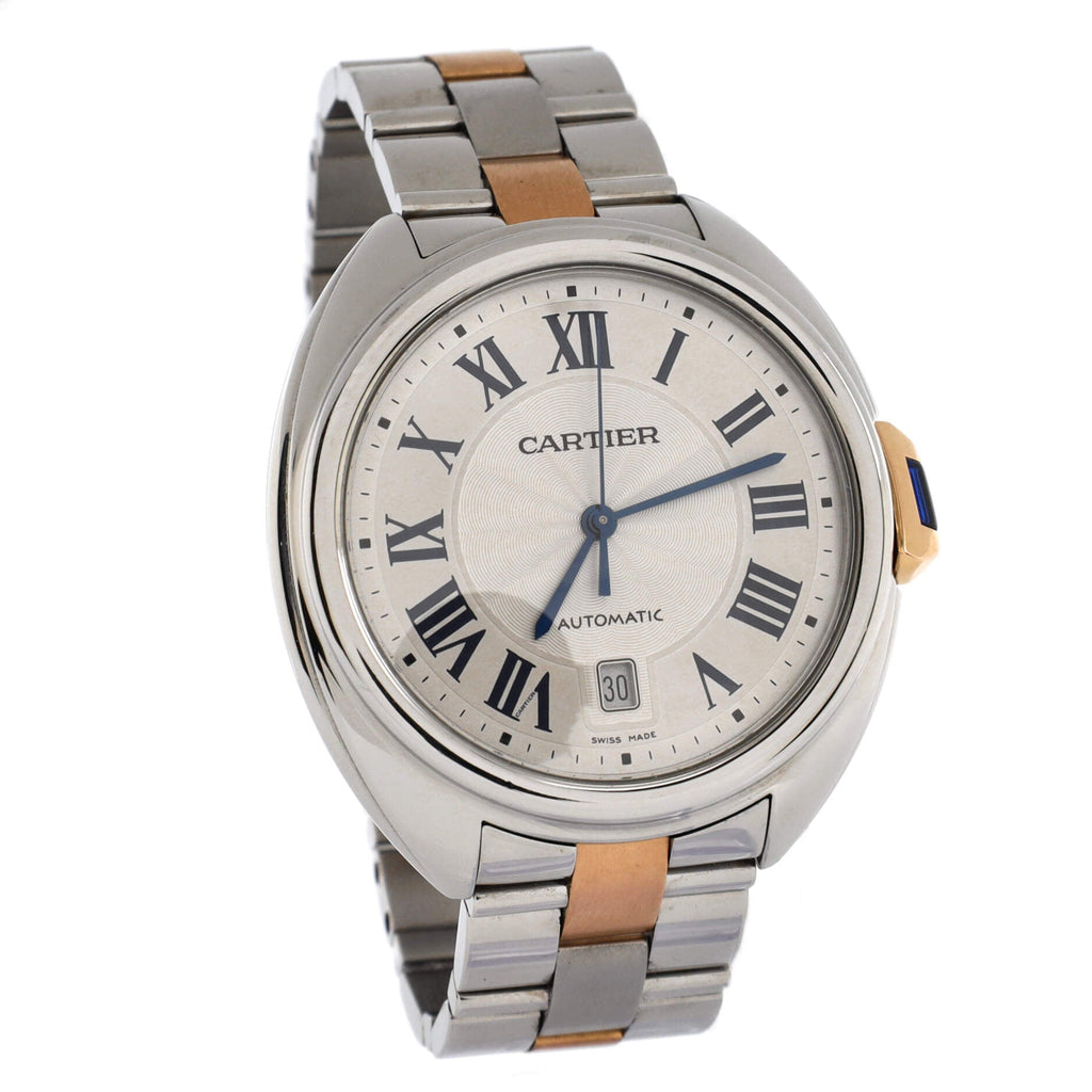 Cle de Cartier Automatic Watch Stainless Steel and Rose Gold 40