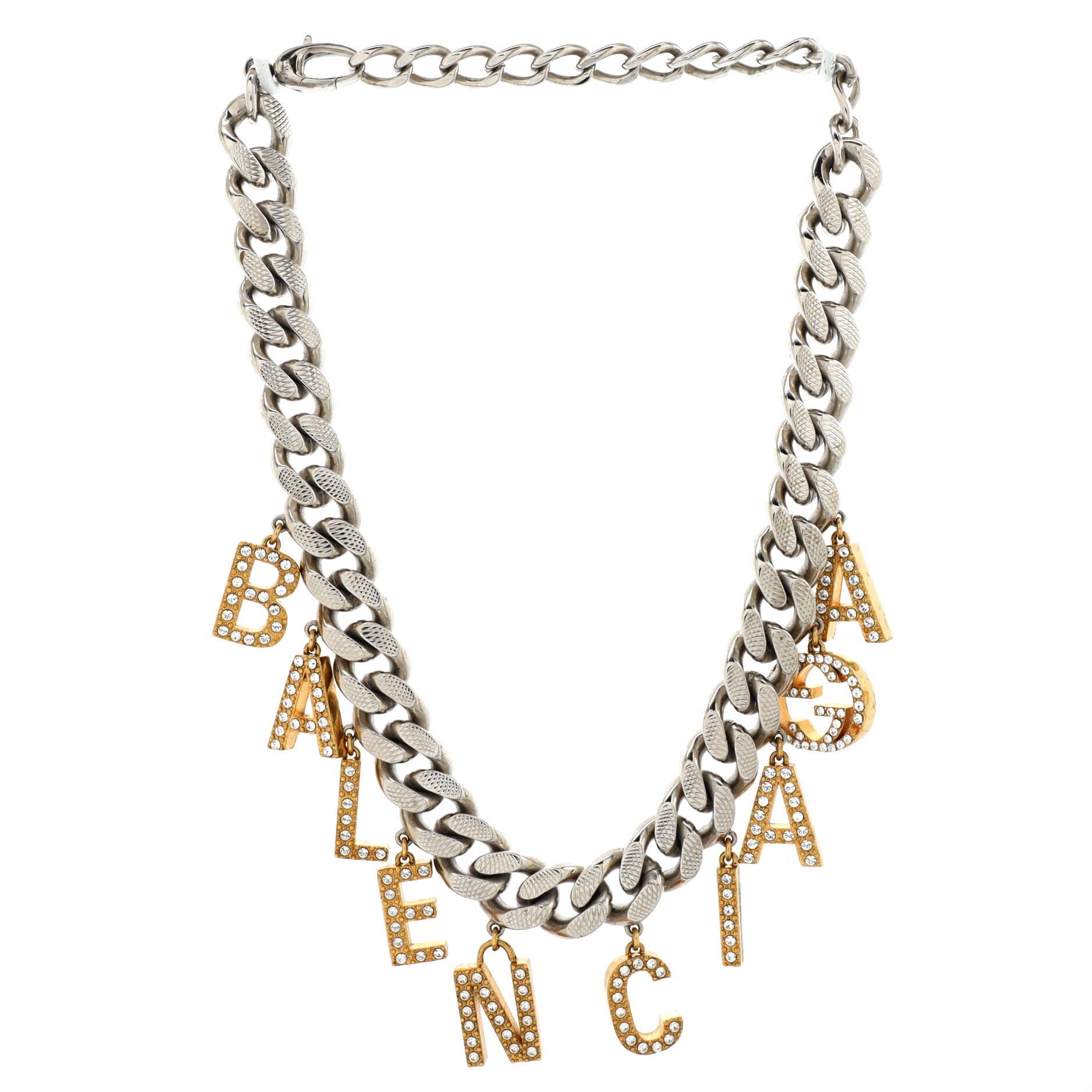 x Balenciaga The Hacker Project Choker Necklace Metal with Crystal
