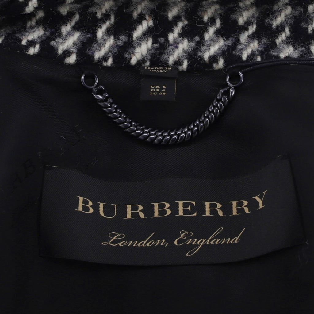 Women's Houndstooth Coat Wool