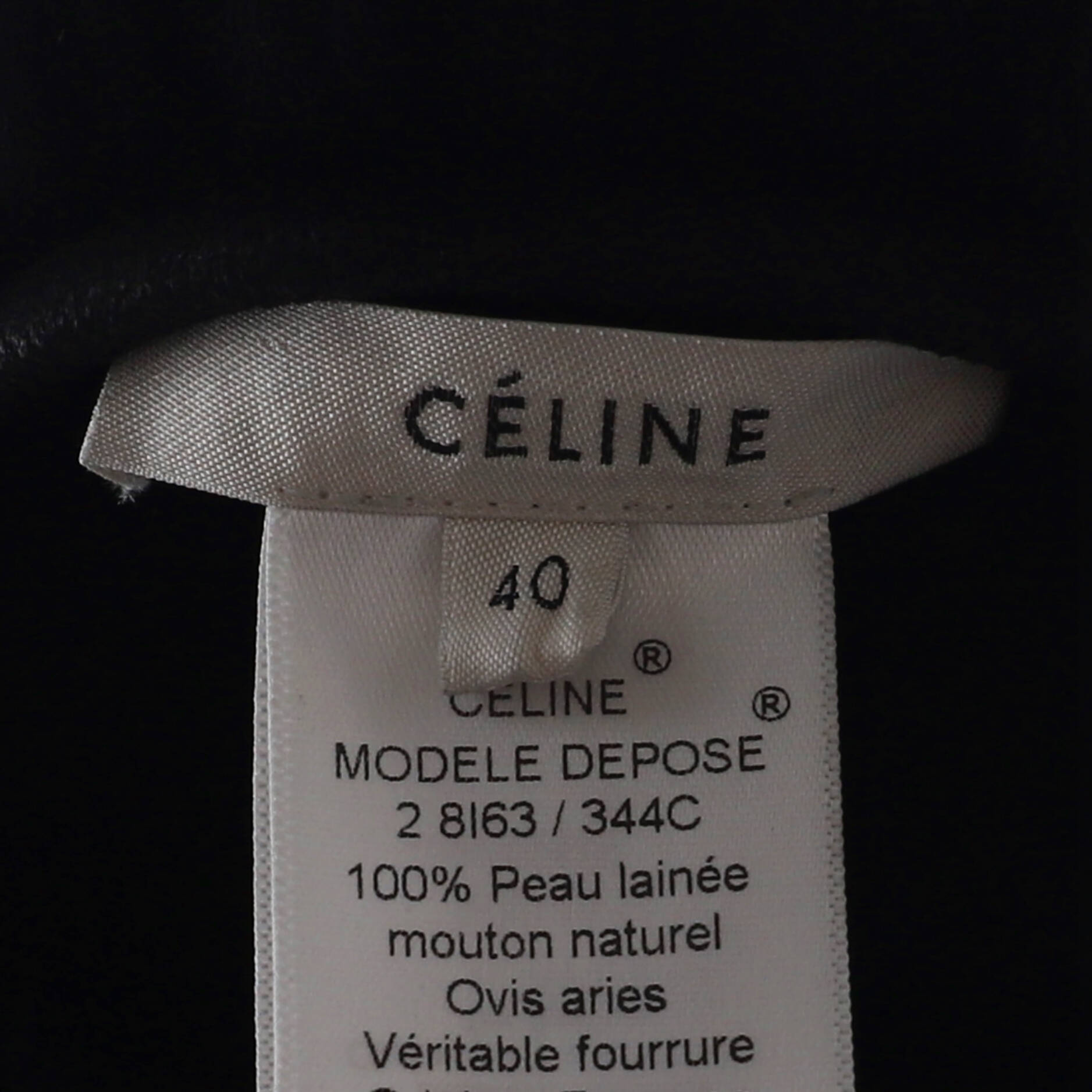 Women's Reversible Button Up Coat Leather and Fur
