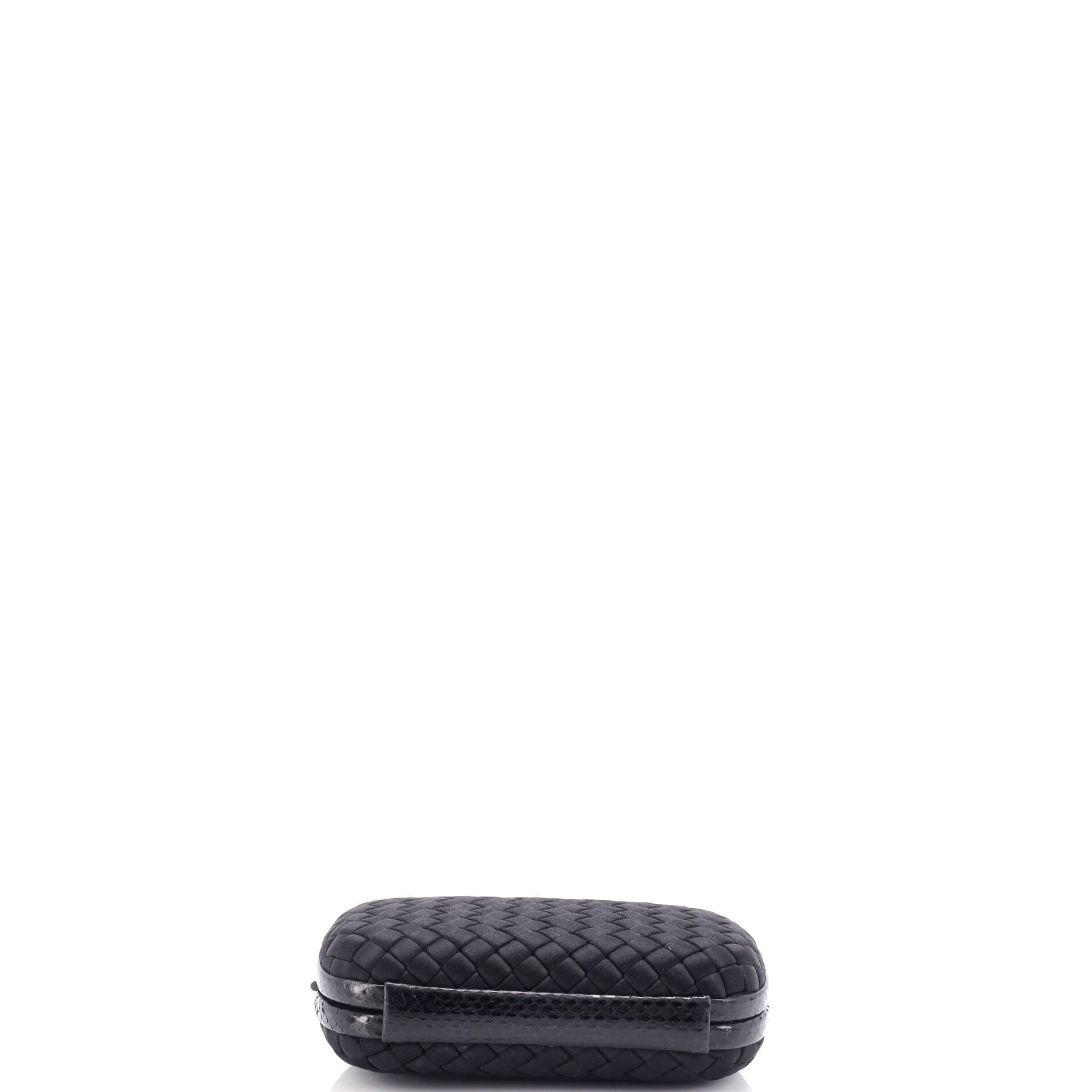 Box Knot Clutch Intrecciato Satin Small