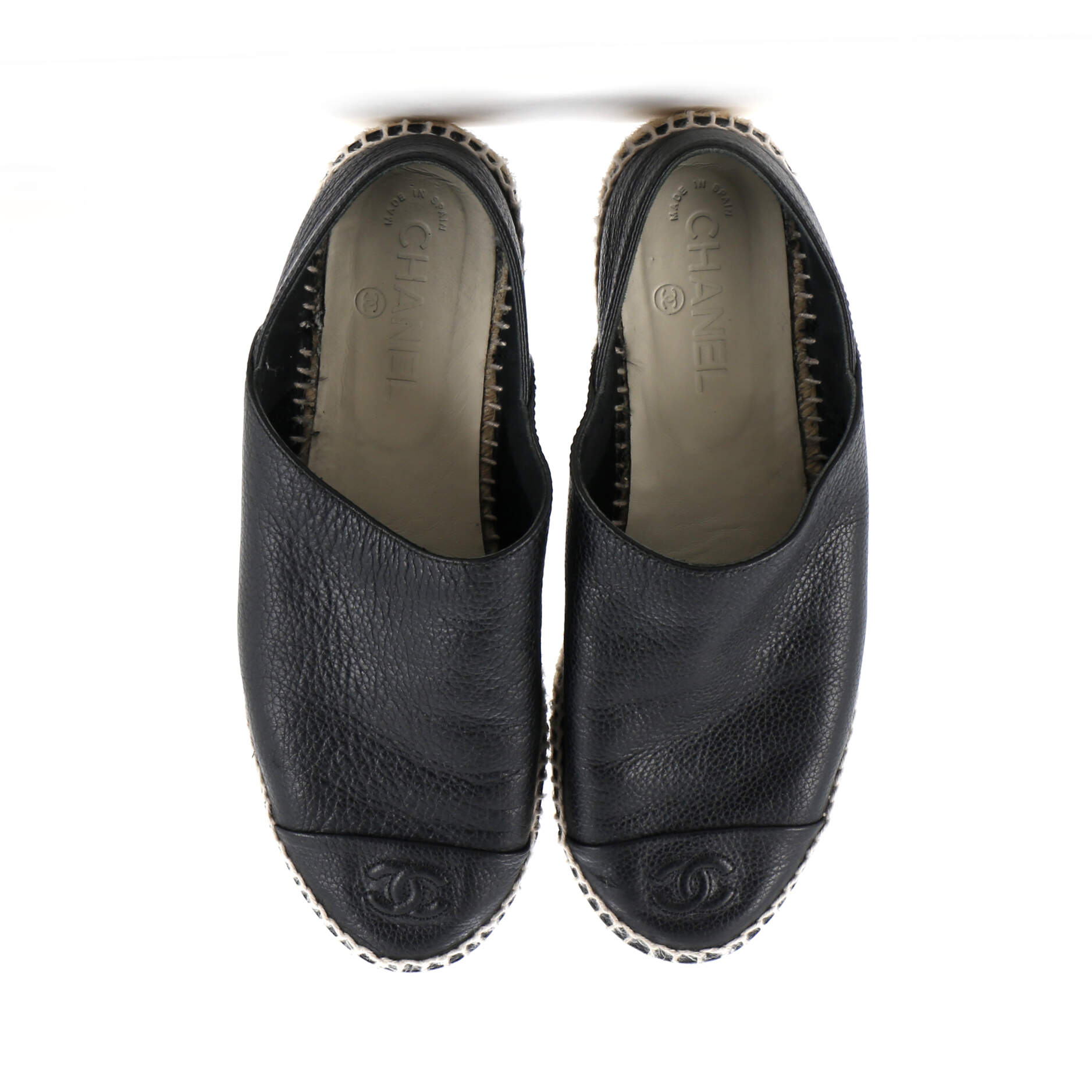 Women's CC Cap Toe Espadrilles Leather