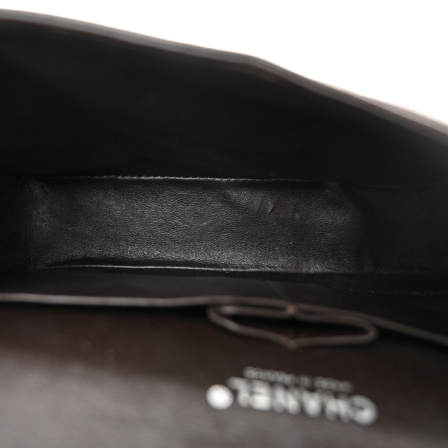 Caviar Quilted Medium Double Flap Brown