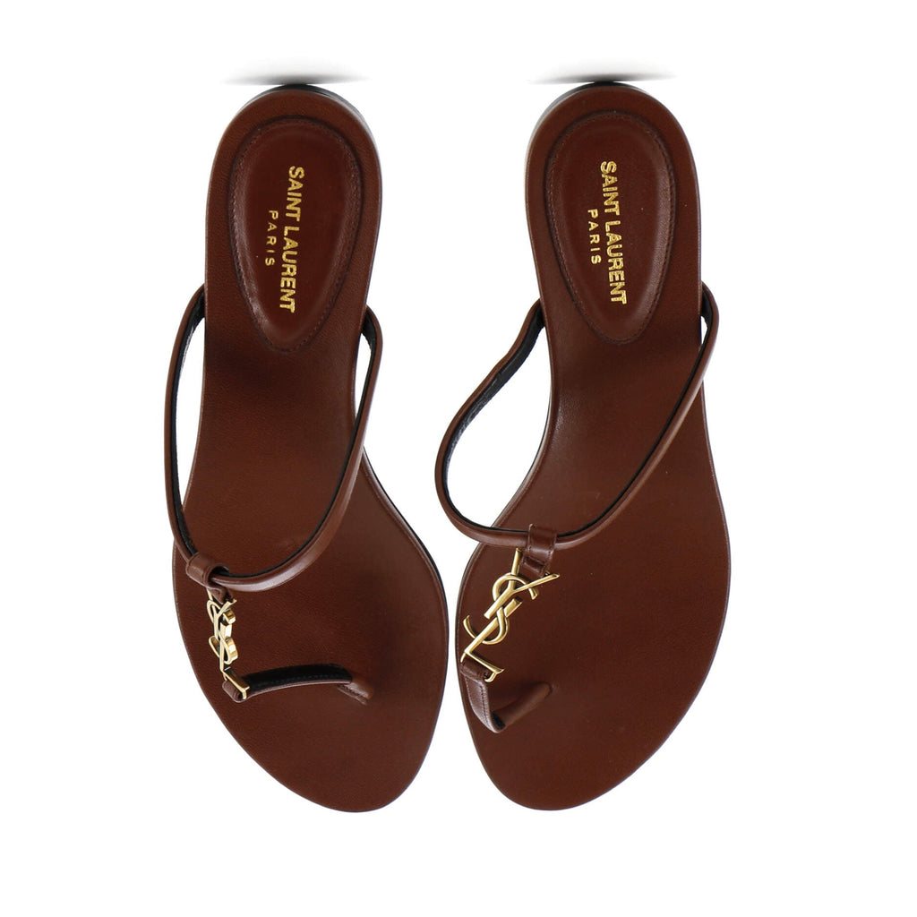 Women's Cassandra Thong Flat Sandals Leather