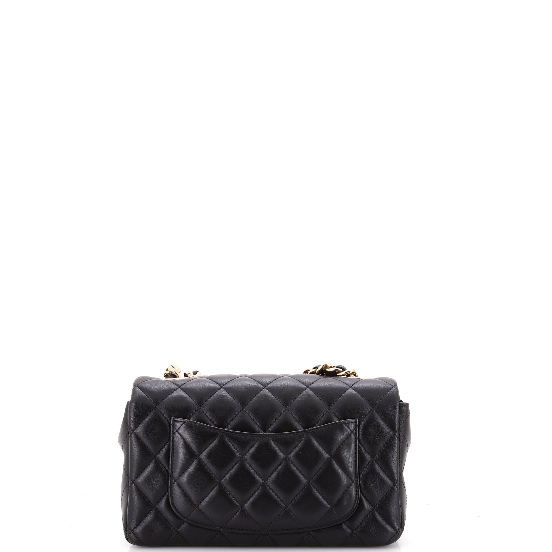 Coco Charms Classic Single Flap Bag Quilted Lambskin Mini
