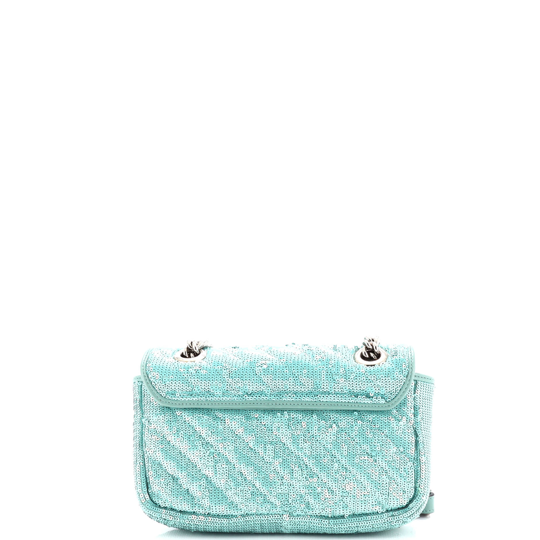GG Marmont Flap Bag Diagonal Quilted Sequins Mini