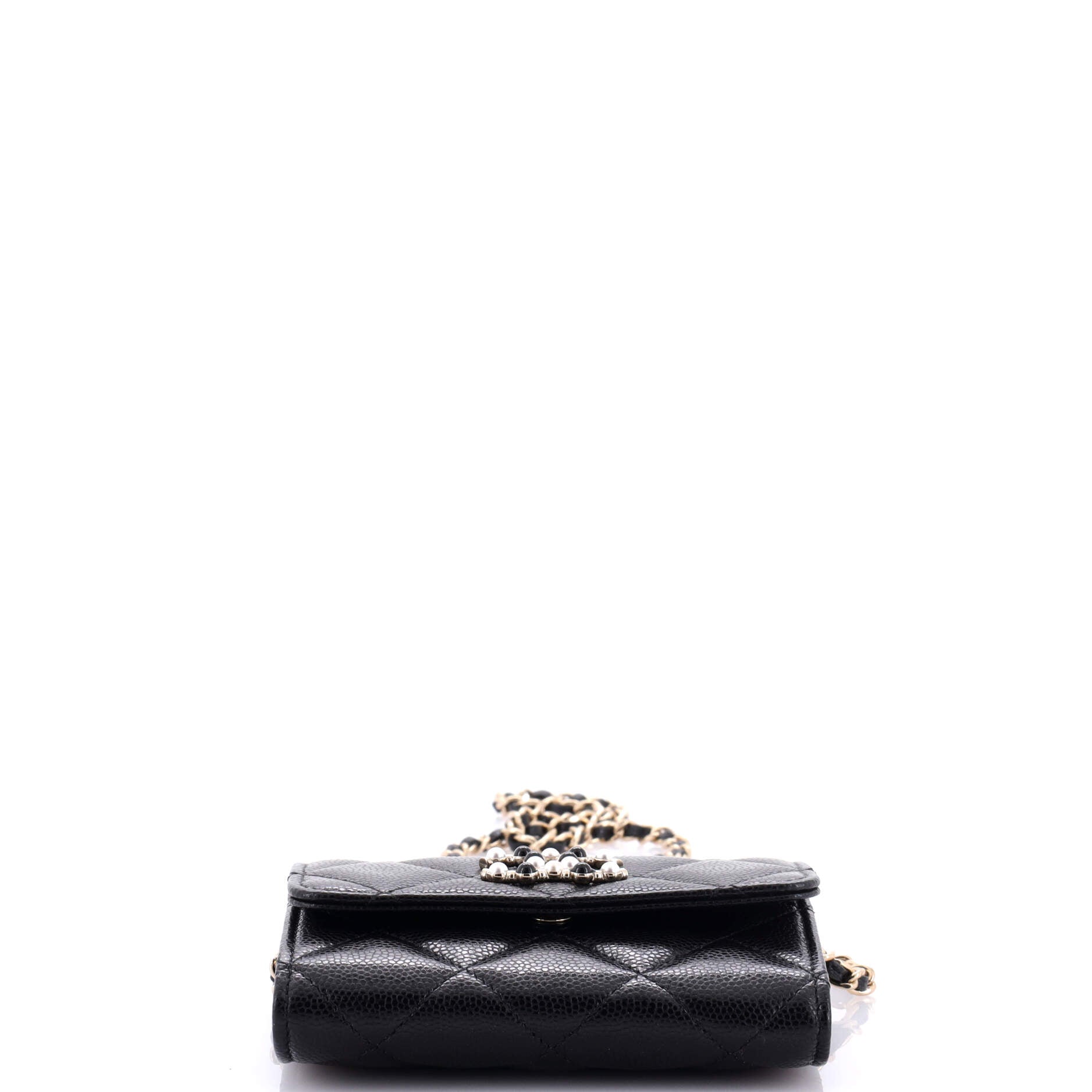 Coco Candy Card Holder on Chain Quilted Caviar