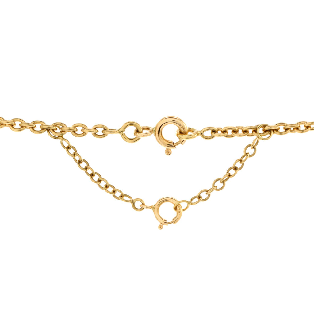Sweet Trinity Drop Pendant Necklace 18K Tricolor Gold