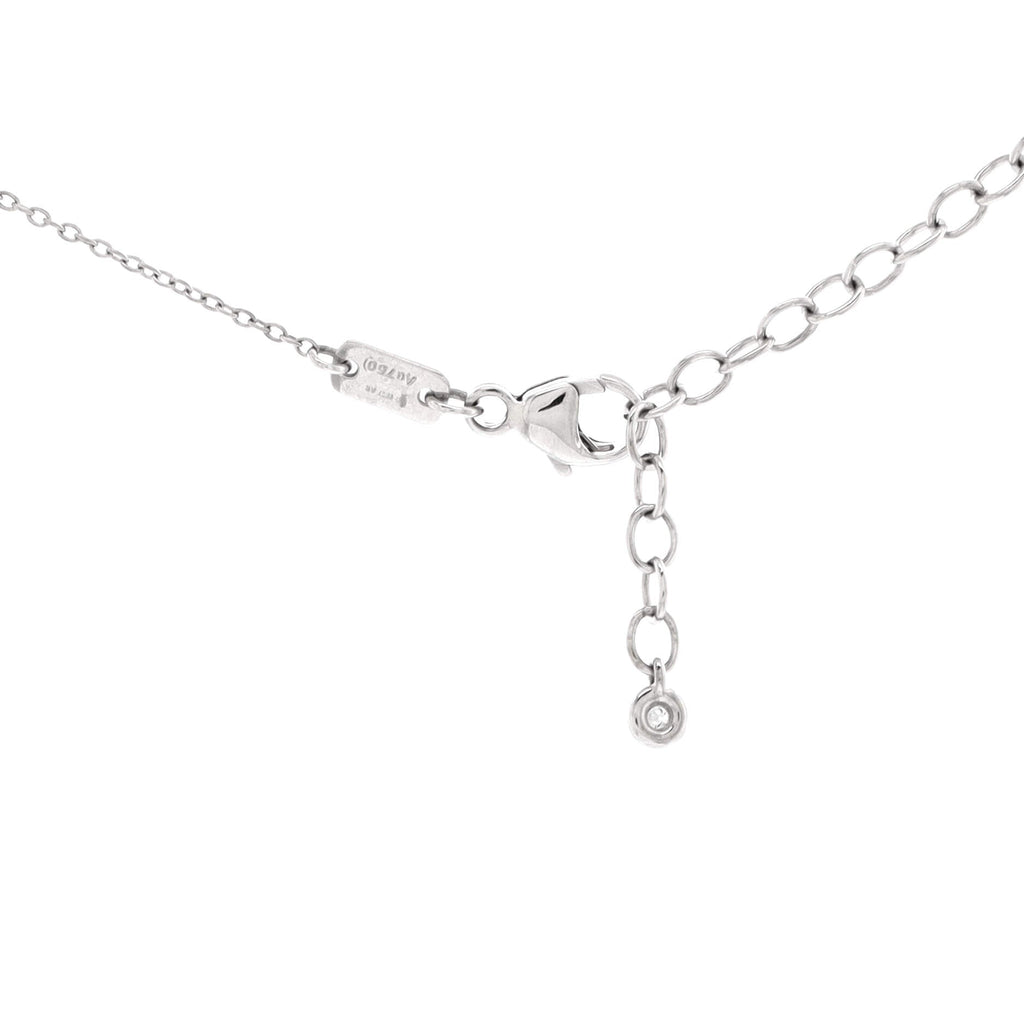 GG Running Pendant Necklace 18K White Gold with Diamonds