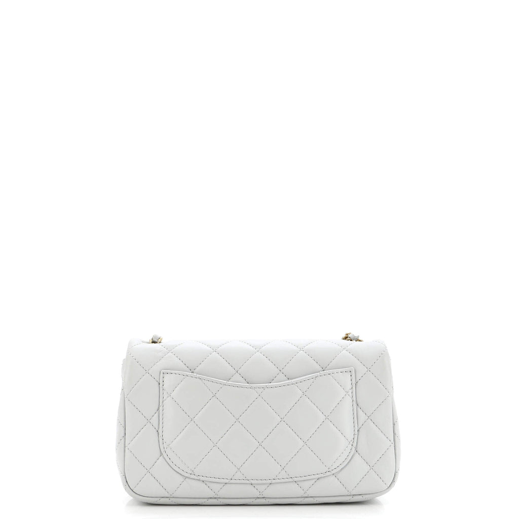 Pearl Crush Flap Bag Quilted Lambskin Mini