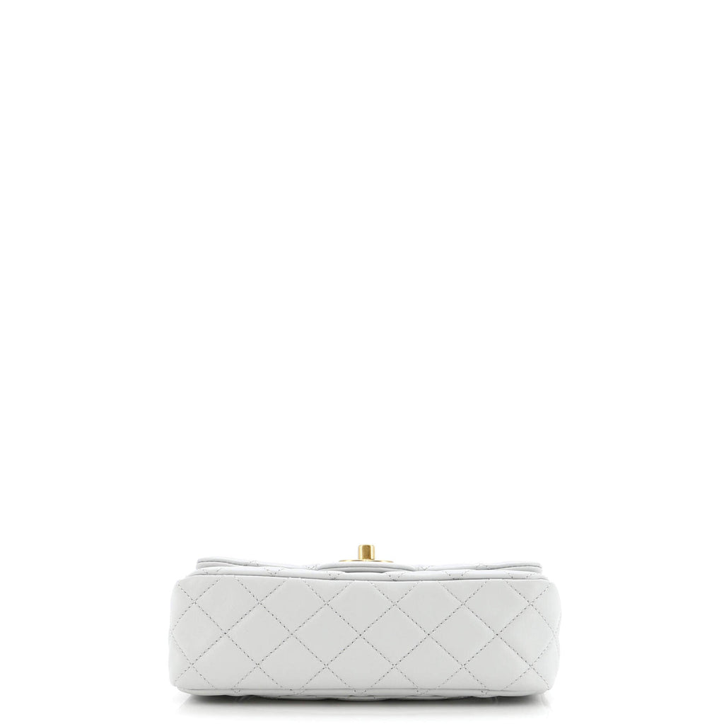 Pearl Crush Flap Bag Quilted Lambskin Mini