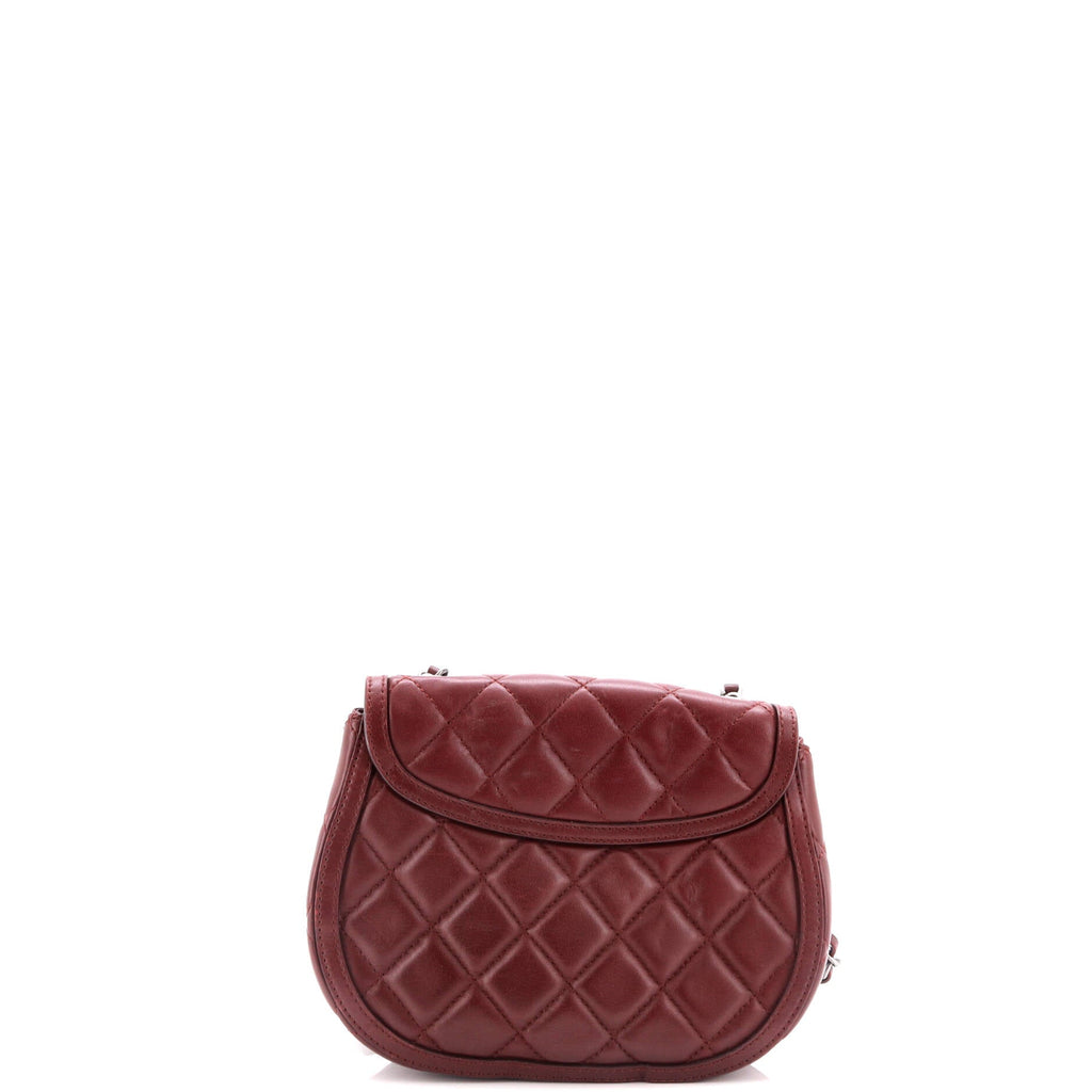Saddle Bag Quilted Calfskin Small