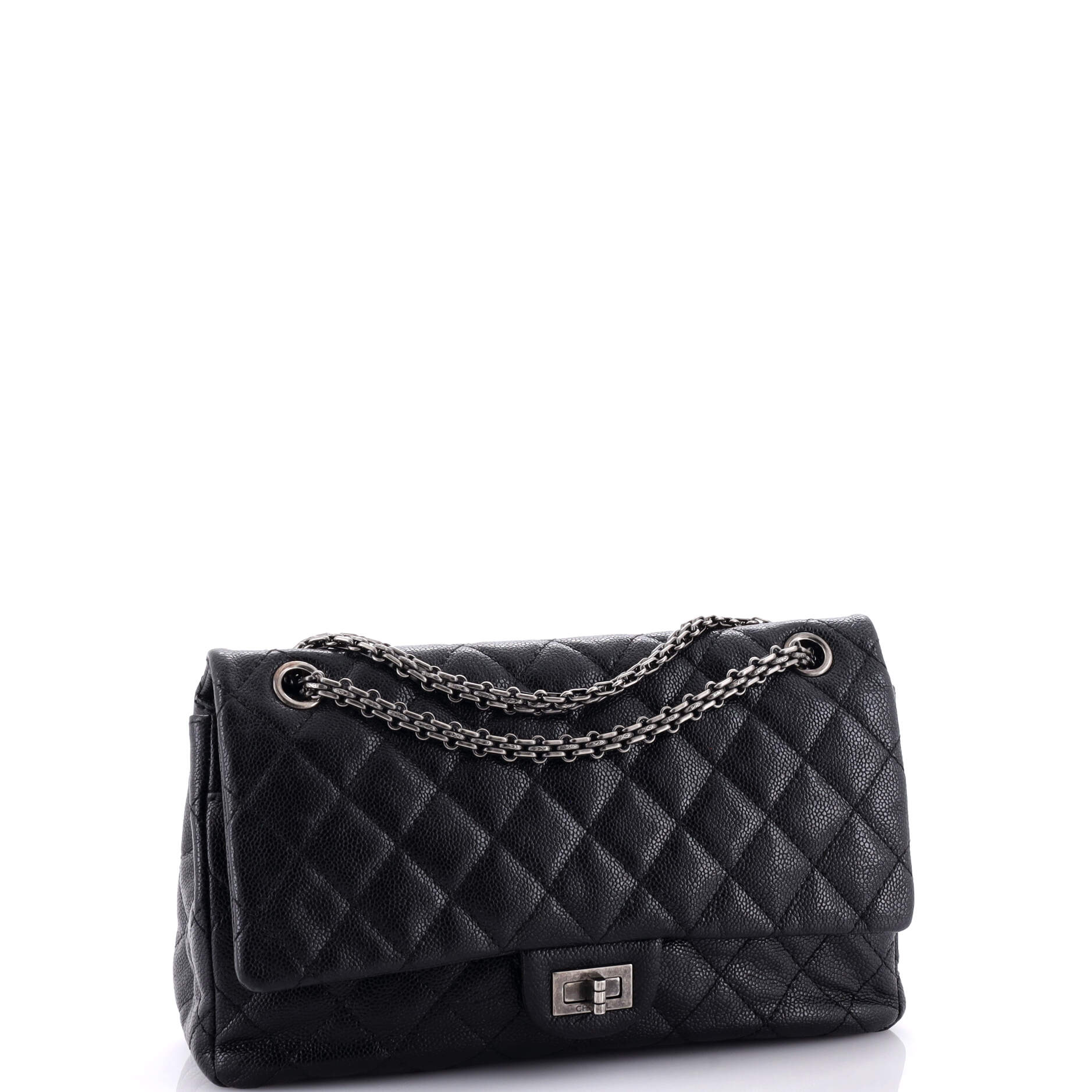 Reissue 2.55 Flap Bag Quilted Caviar 226