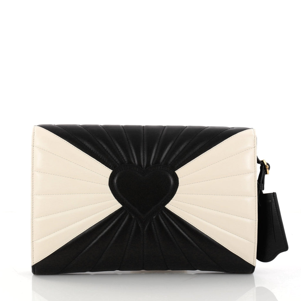 Queen Margaret Clutch Colorblock Leather