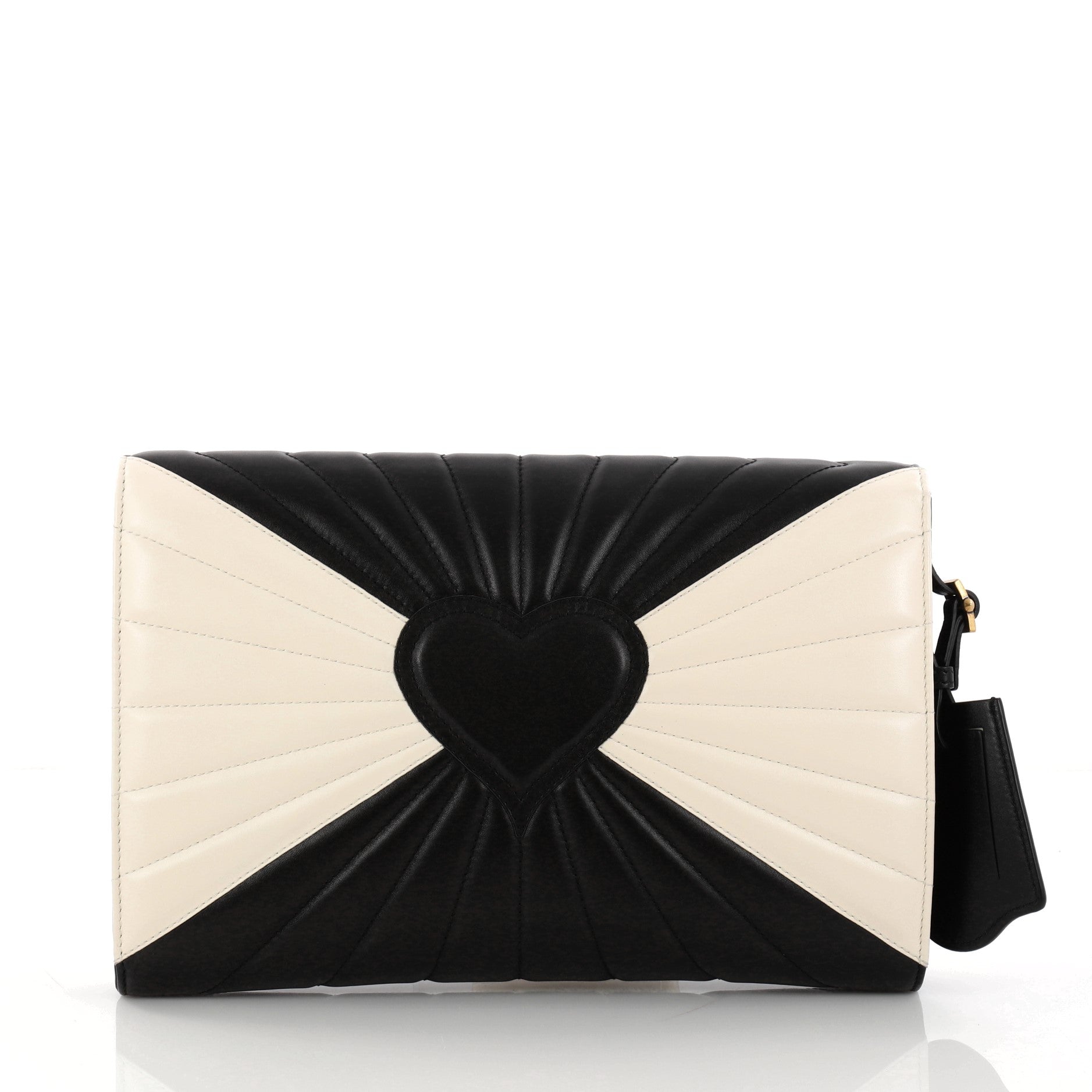 Queen Margaret Clutch Colorblock Leather