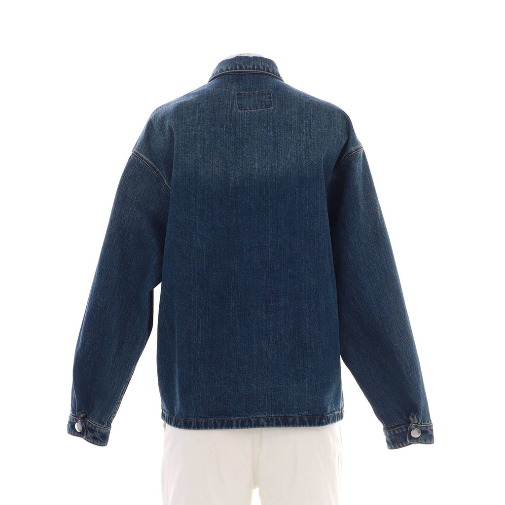 Men's Triangle Logo Shirt Jacket Denim