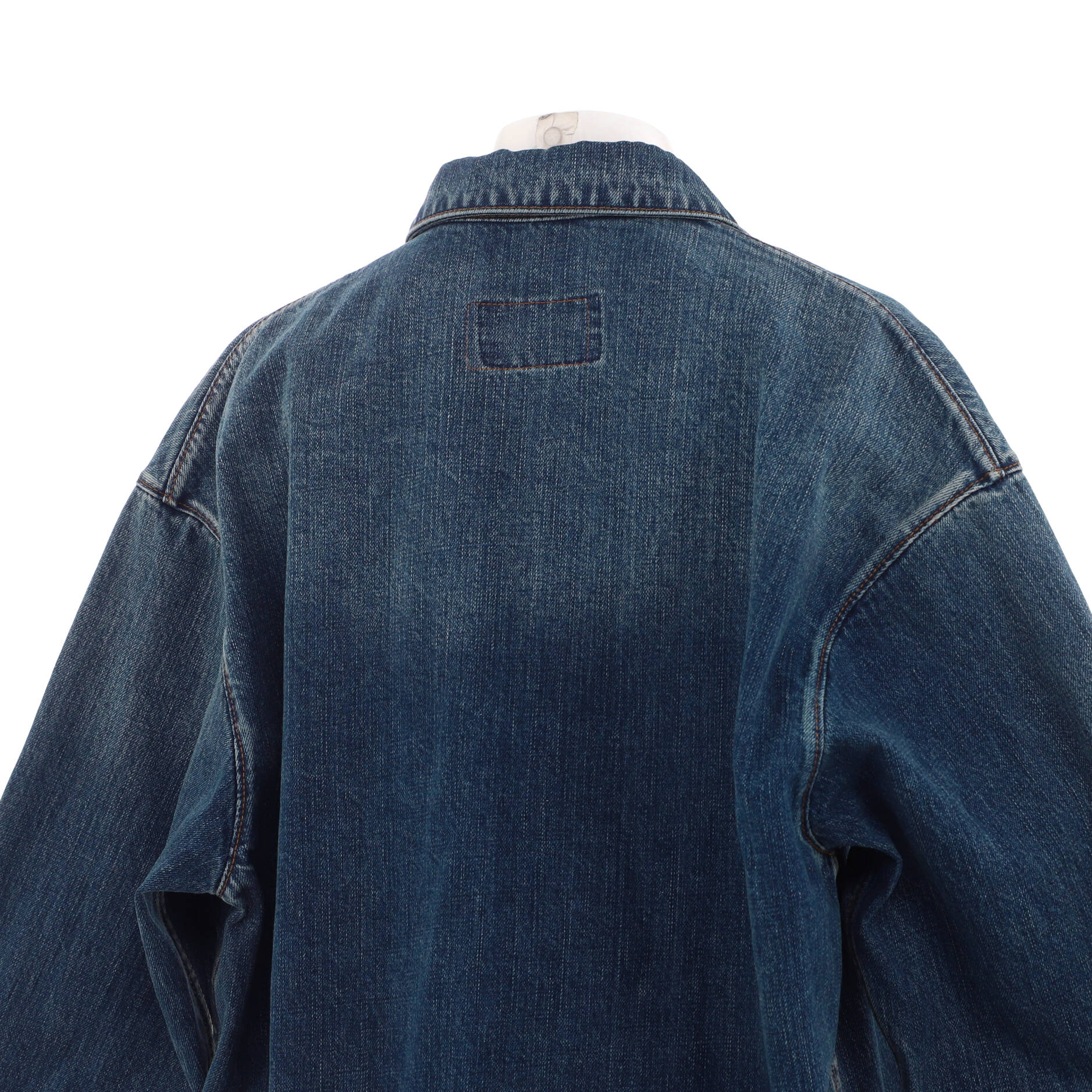 Men's Triangle Logo Shirt Jacket Denim