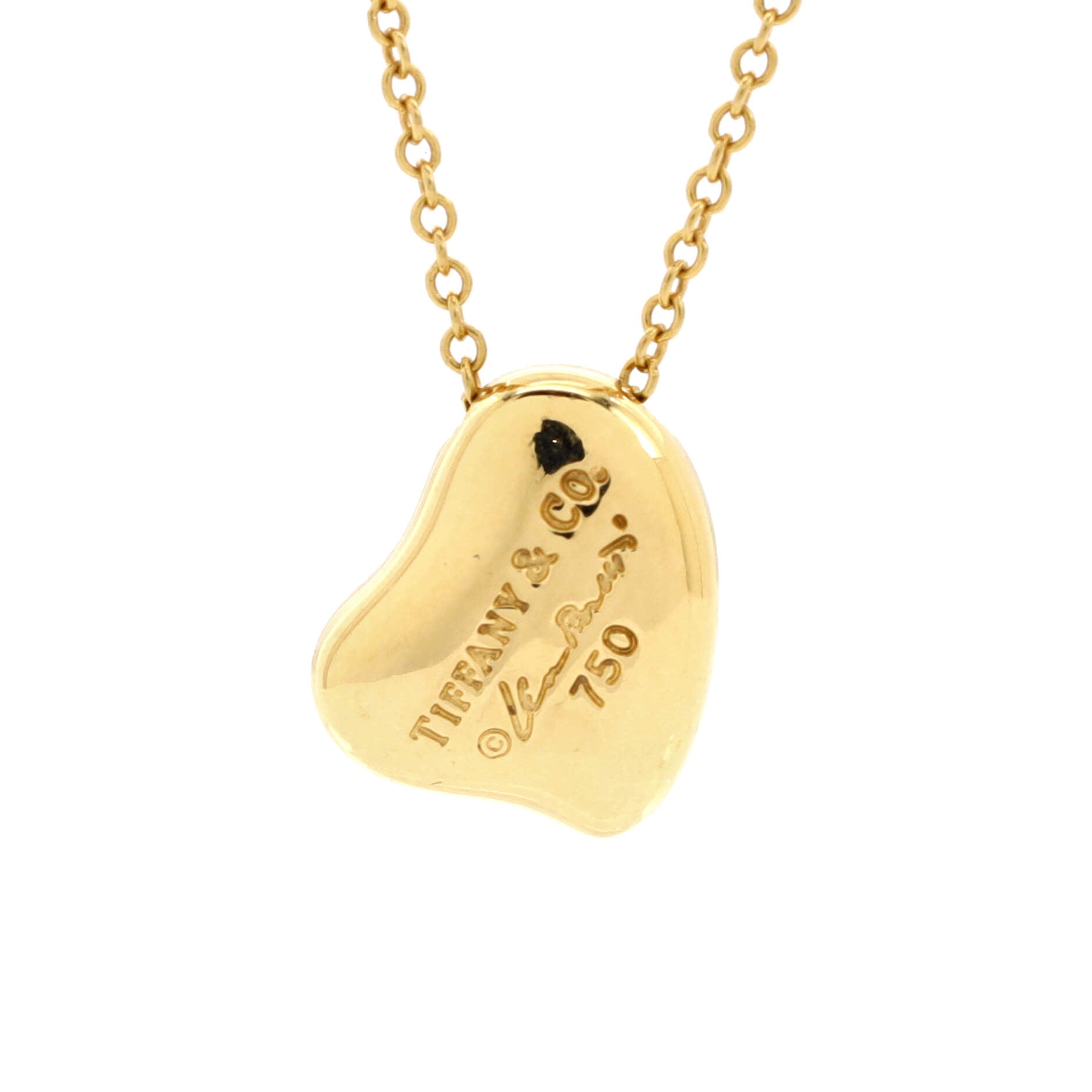 Elsa Peretti Full Heart Necklace 18K Yellow Gold