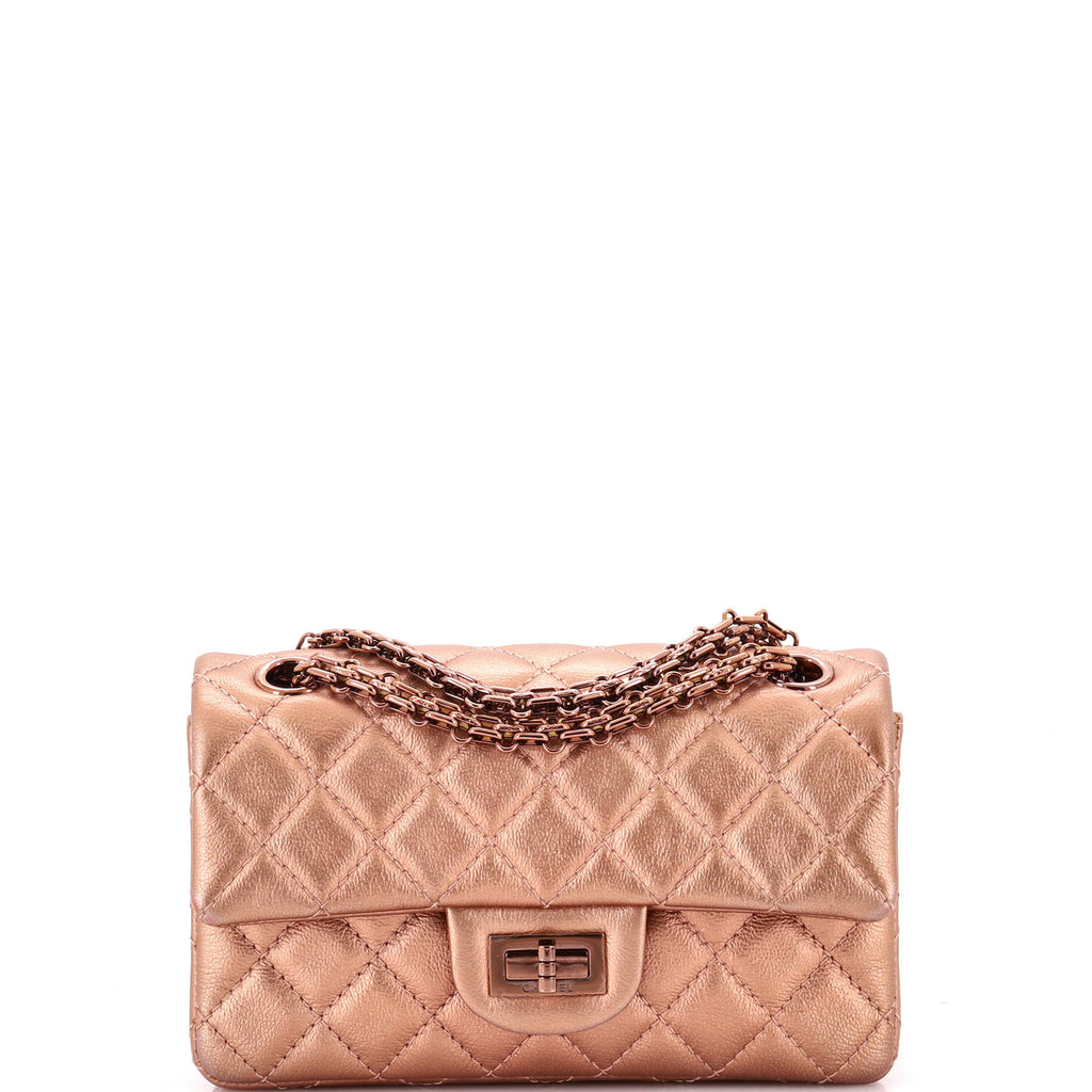 Reissue 2.55 Flap Bag Quilted Metallic Calfskin Mini