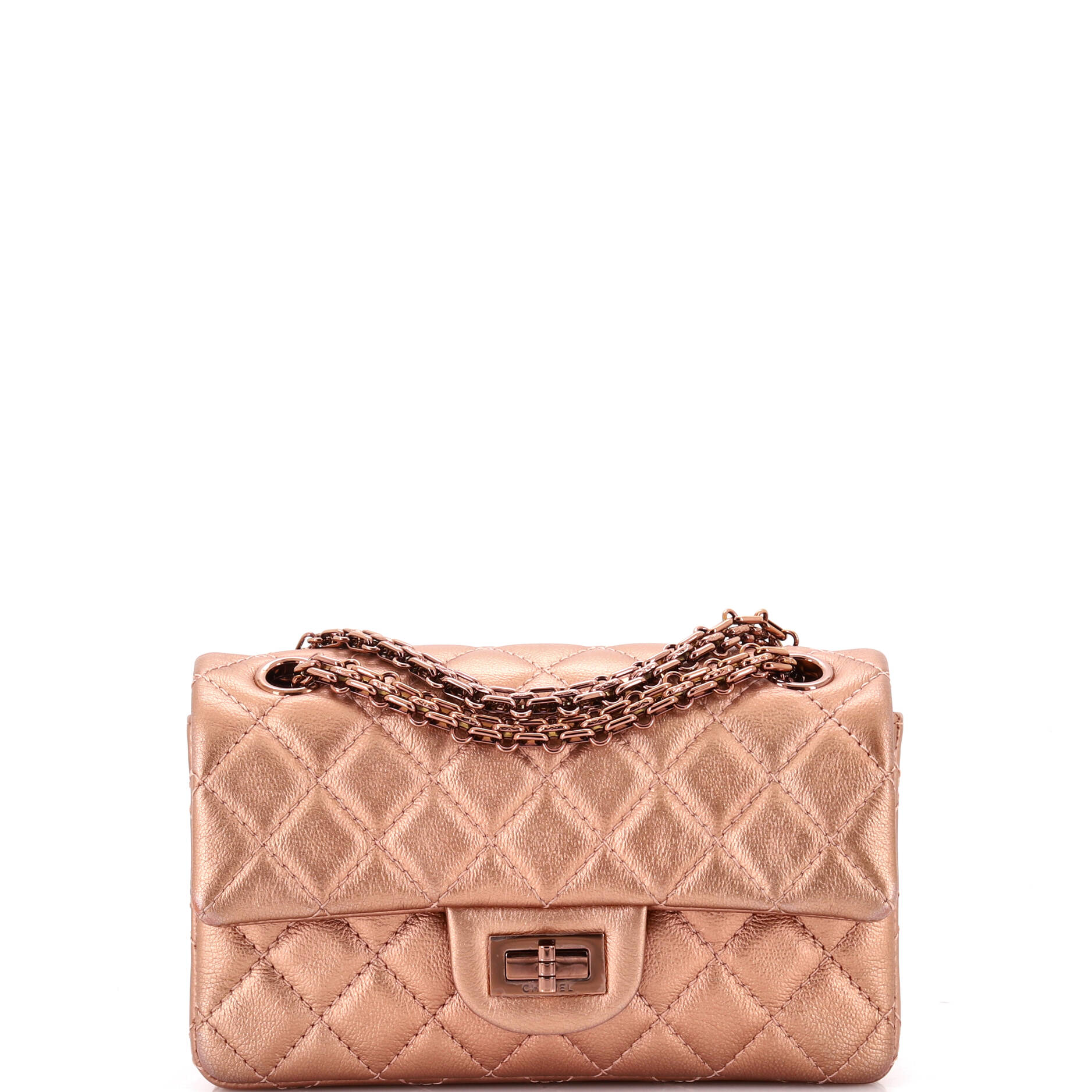 Reissue 2.55 Flap Bag Quilted Metallic Calfskin Mini