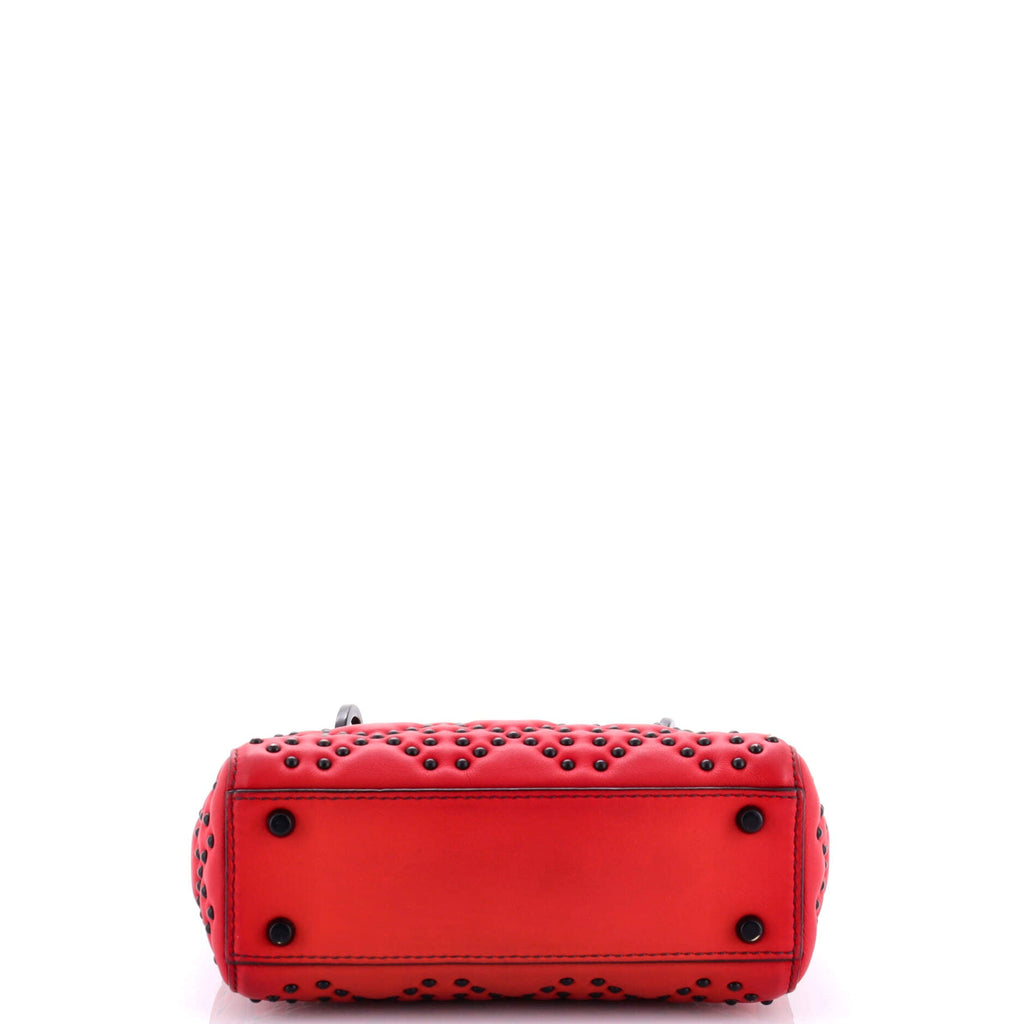Lady Dior Chain Bag Cannage Studded Calfskin Mini