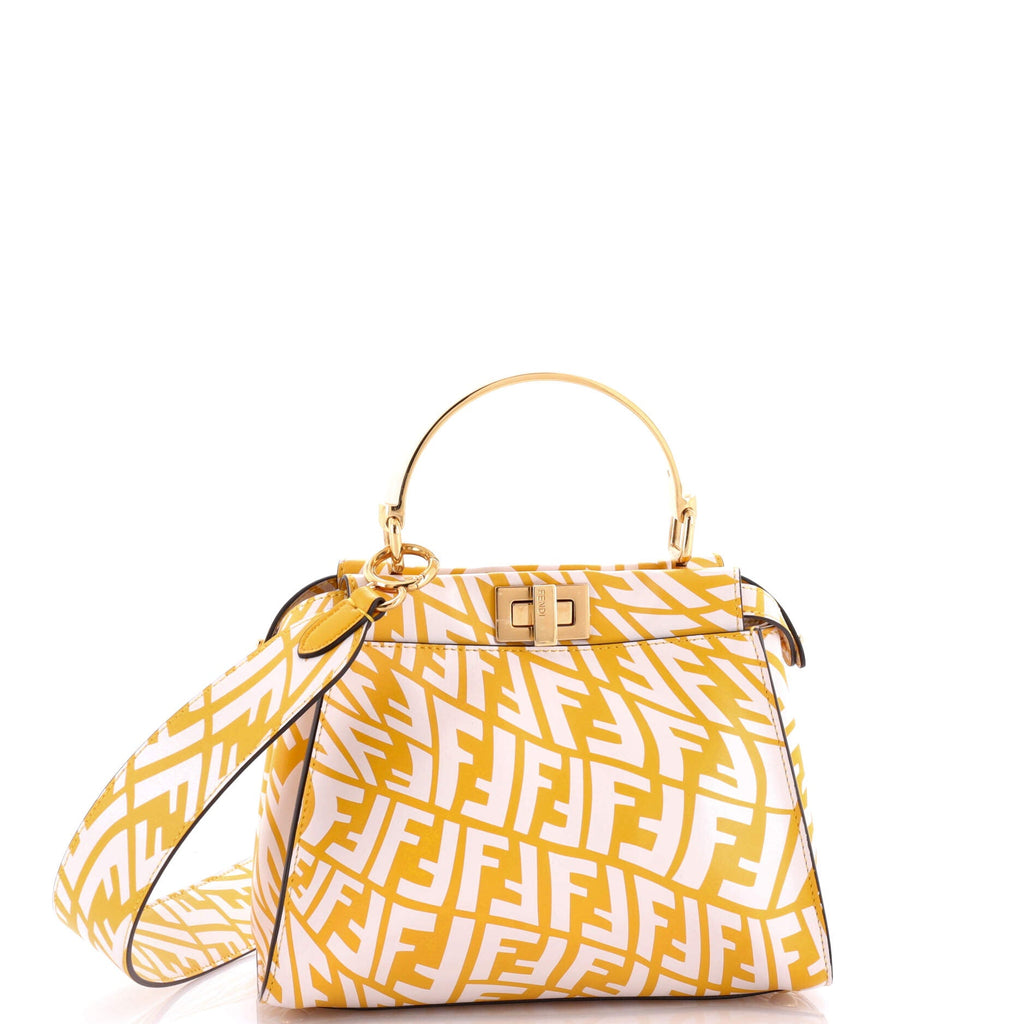 Peekaboo Bag Vertigo Zucca Leather Mini