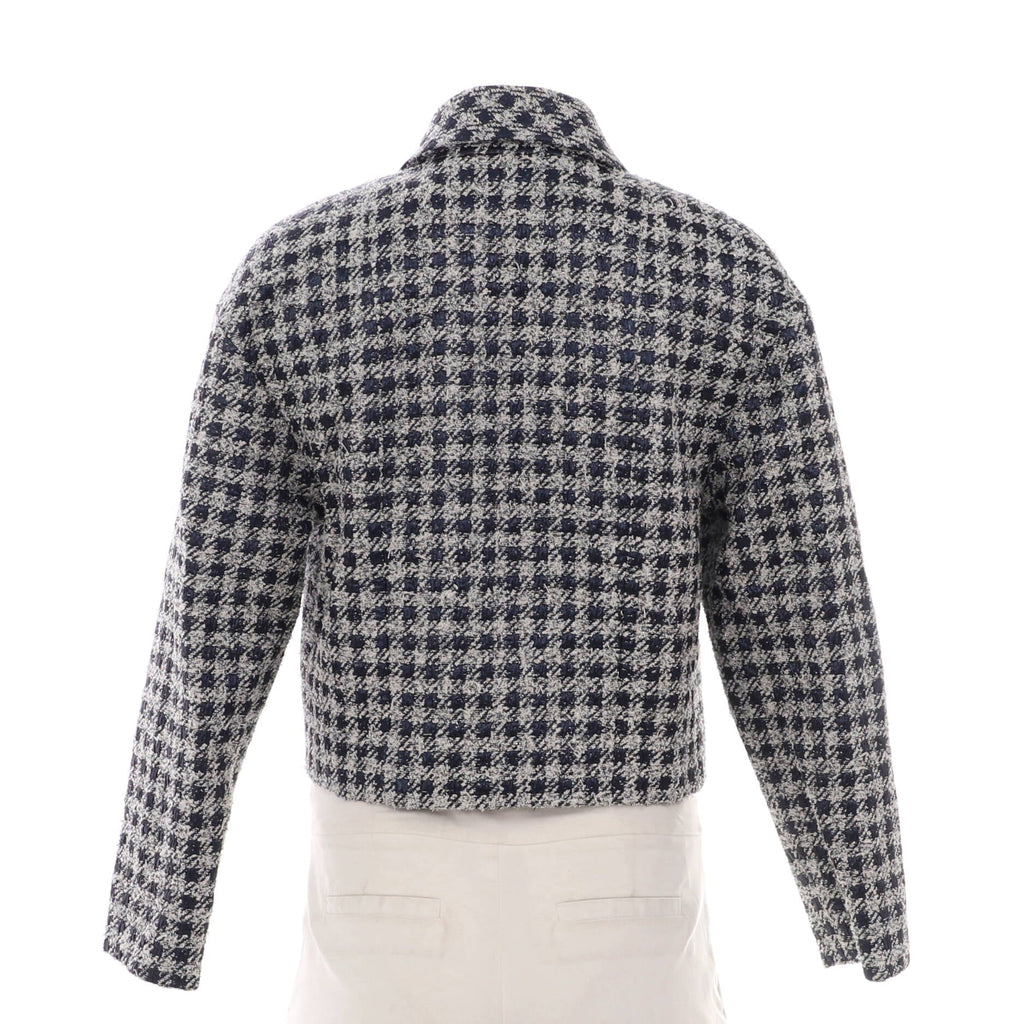 Women's CC Button Double Breasted Jacket Tweed