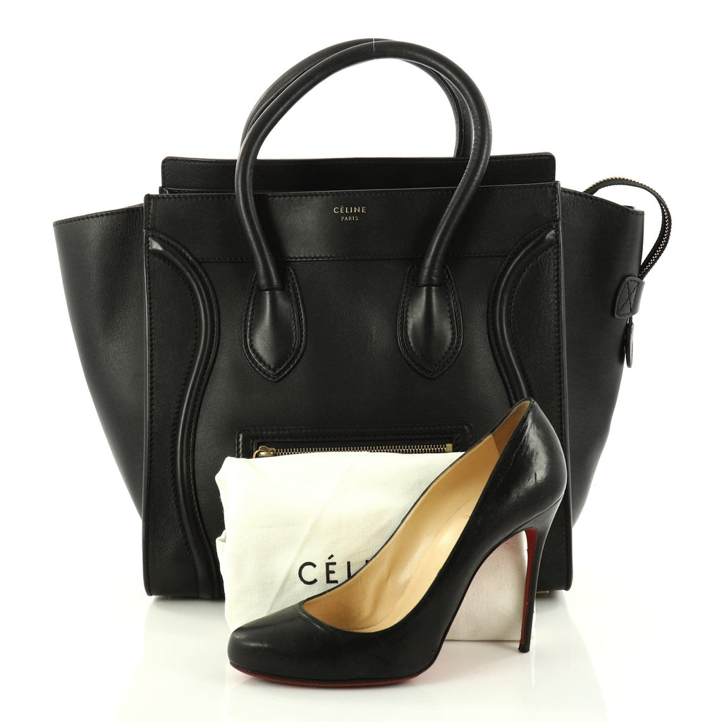 Luggage Handbag Smooth Leather Mini
