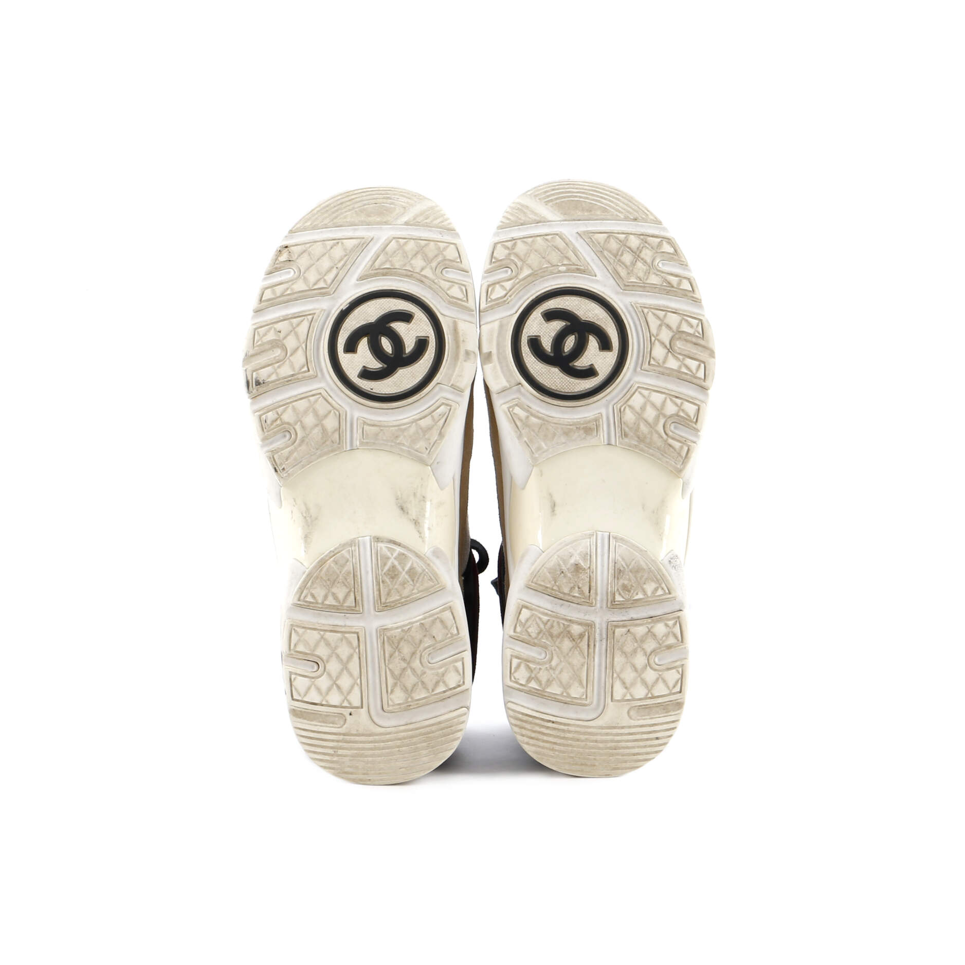 Women's CC High-Top Sneakers Suede and Leather
