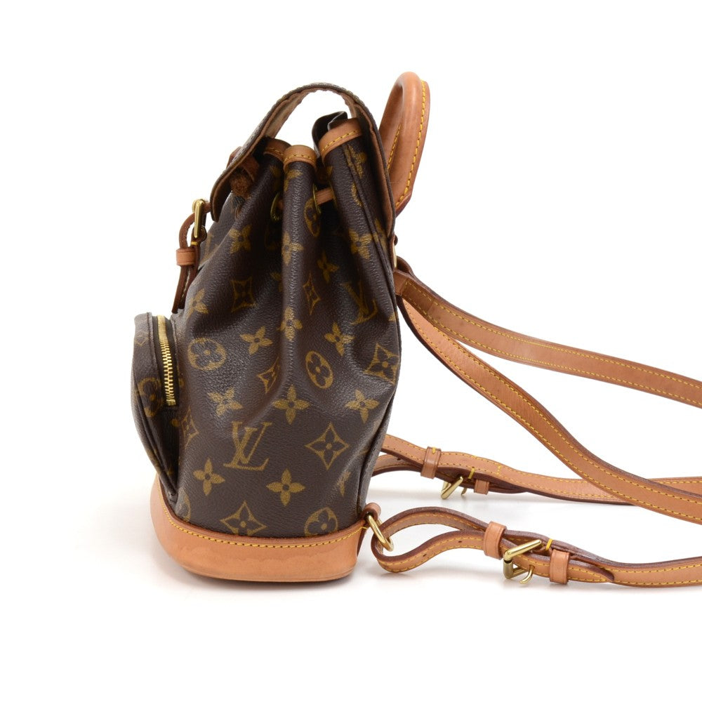 Louis Vuitto Mini Montsouris Monogram Canvas Backpack Bag