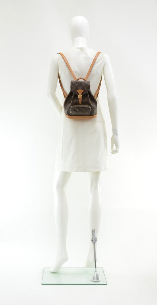 Louis Vuitto Mini Montsouris Monogram Canvas Backpack Bag