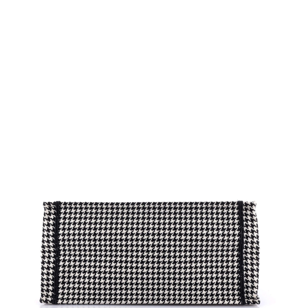 Book Tote Houndstooth Canvas Medium