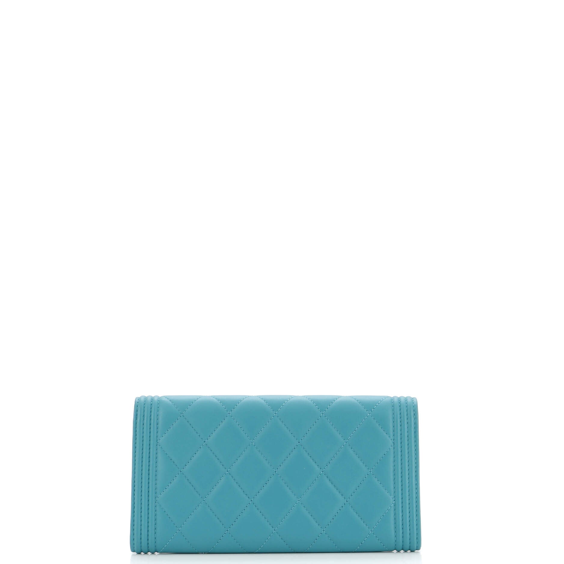 Boy Flap Wallet Quilted Lambskin Long