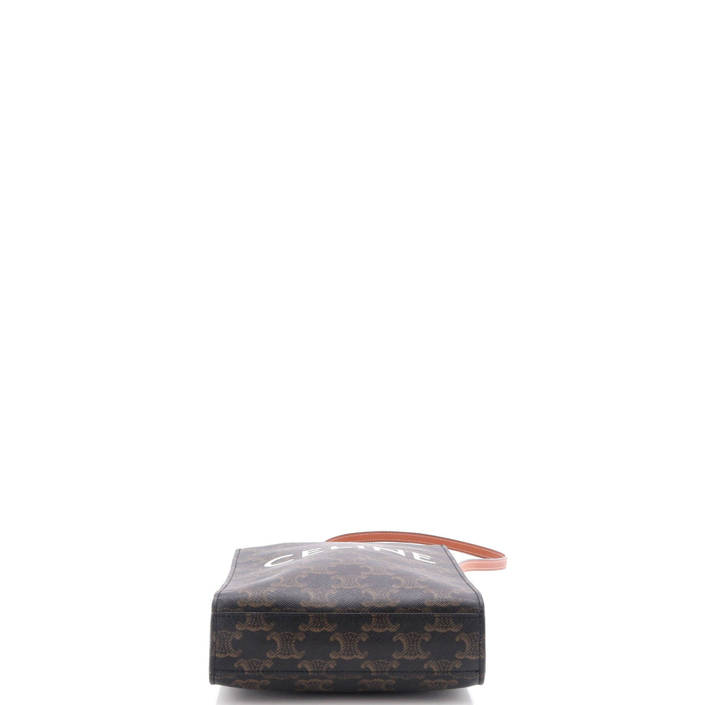 Vertical Cabas Tote Triomphe Coated Canvas Mini