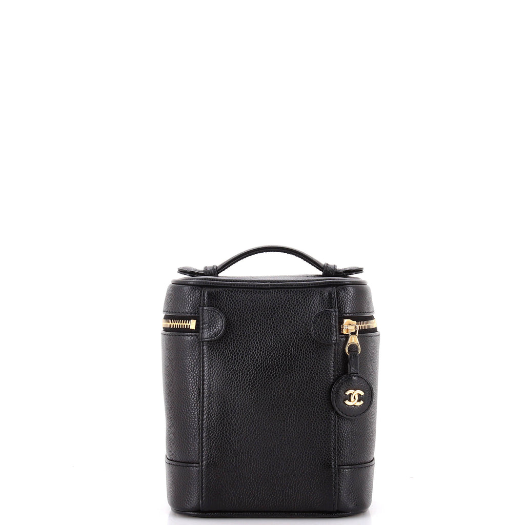 Vintage Timeless Cosmetic Case Caviar Tall