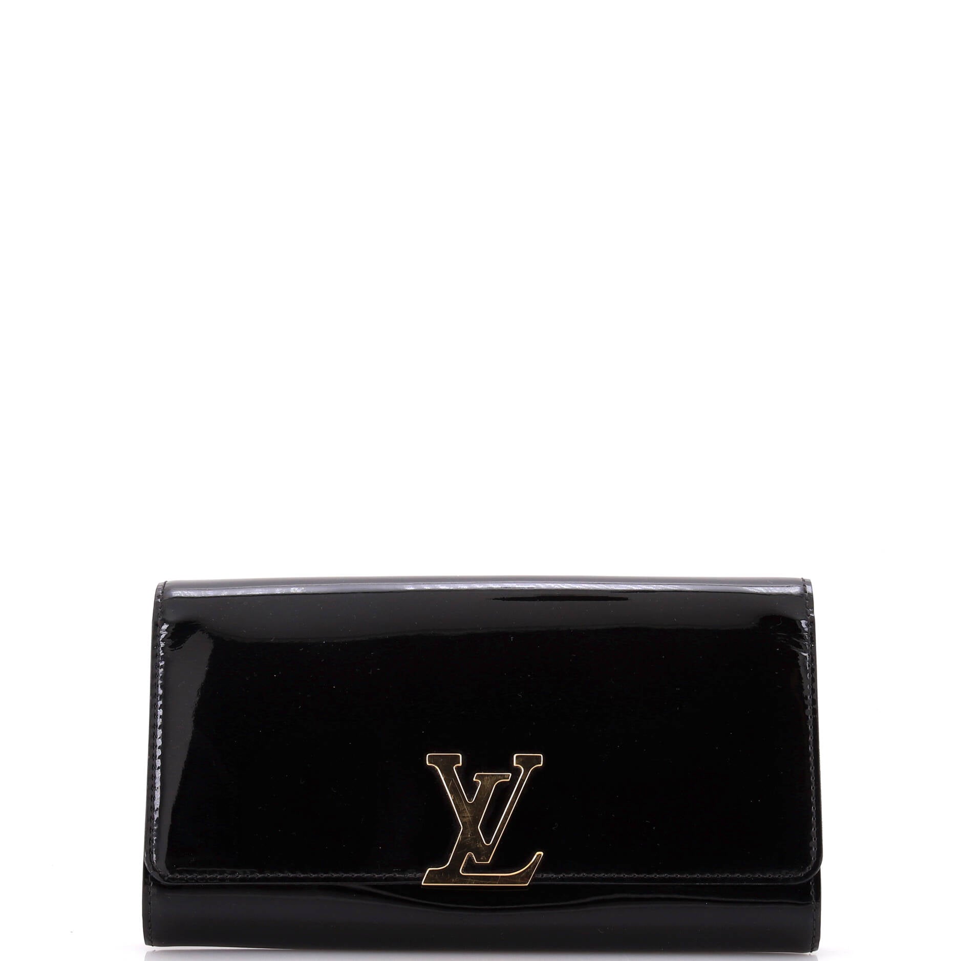 Louis Vuitton Louise Clutch Patent East West