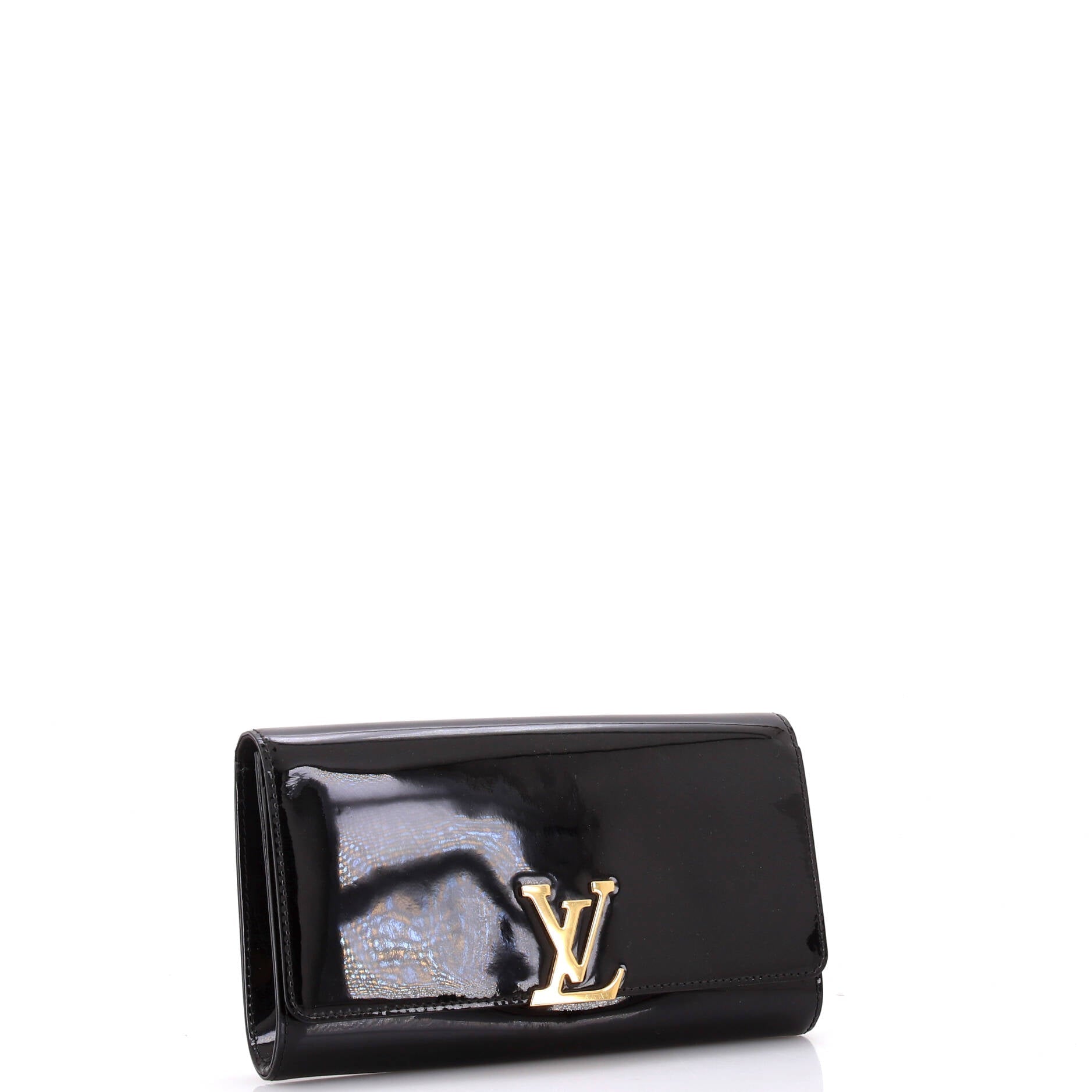 Louis Vuitton Louise Clutch Patent East West
