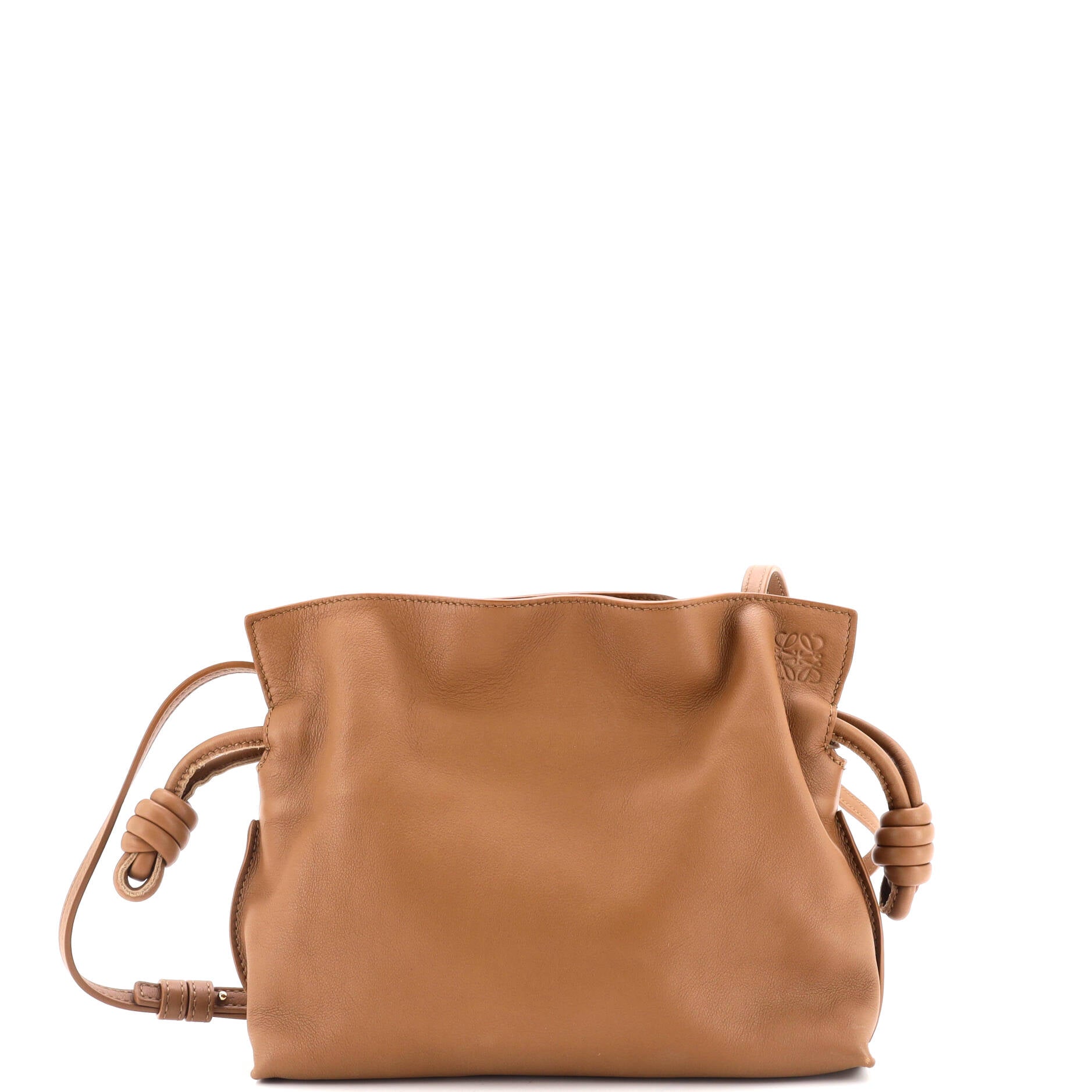 Flamenco Knot Clutch Leather Mini