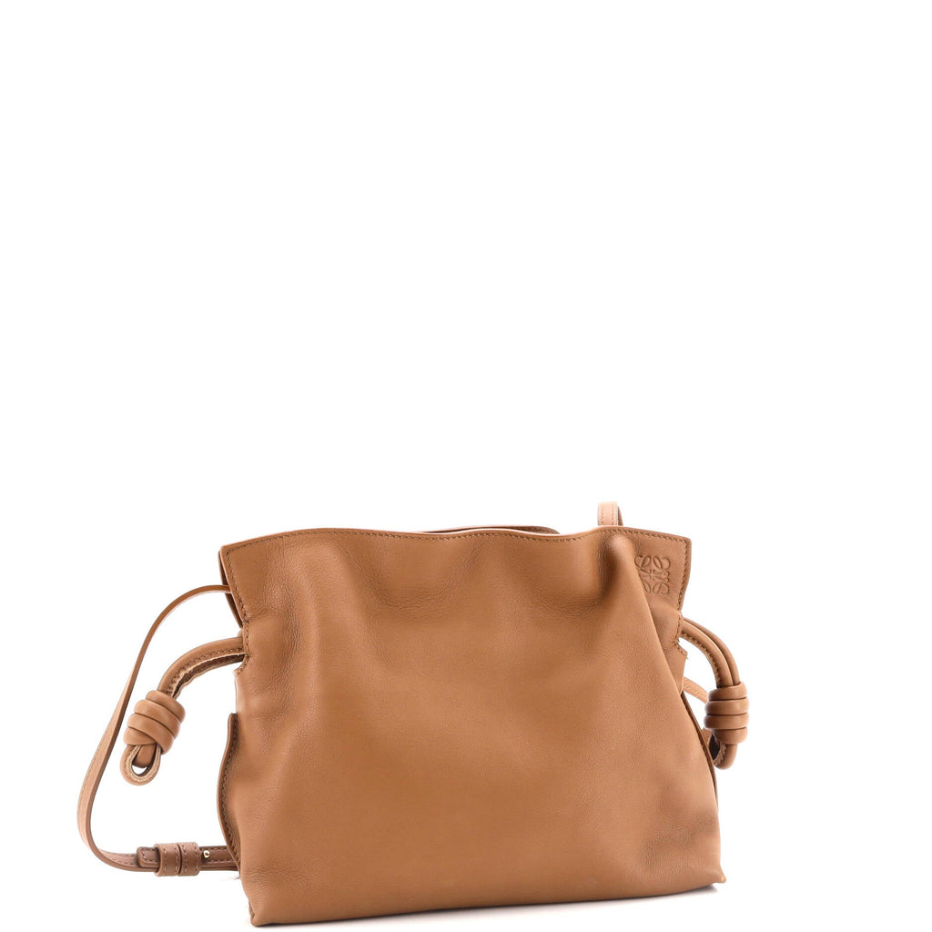 Flamenco Knot Clutch Leather Mini