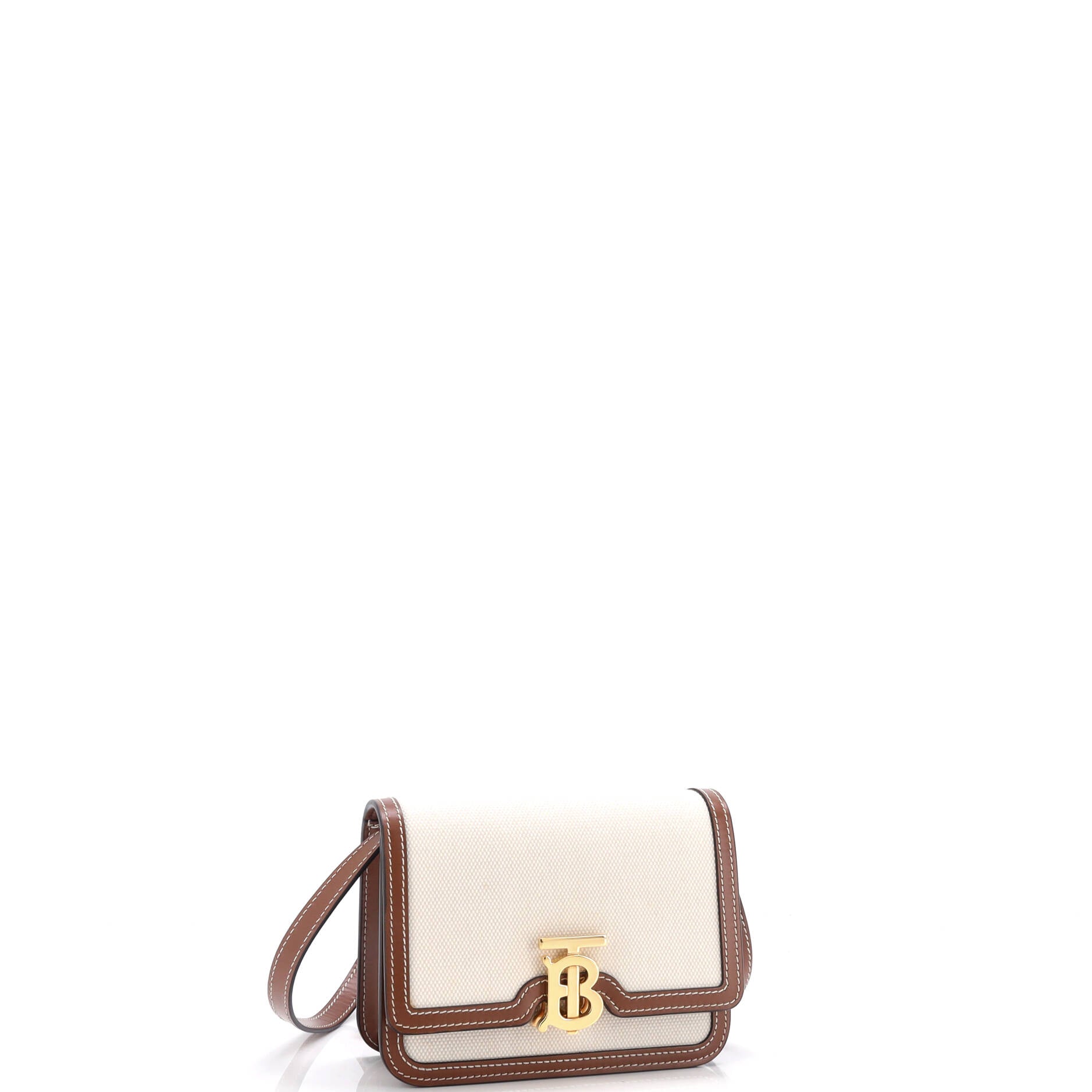 TB Flap Bag Canvas Mini