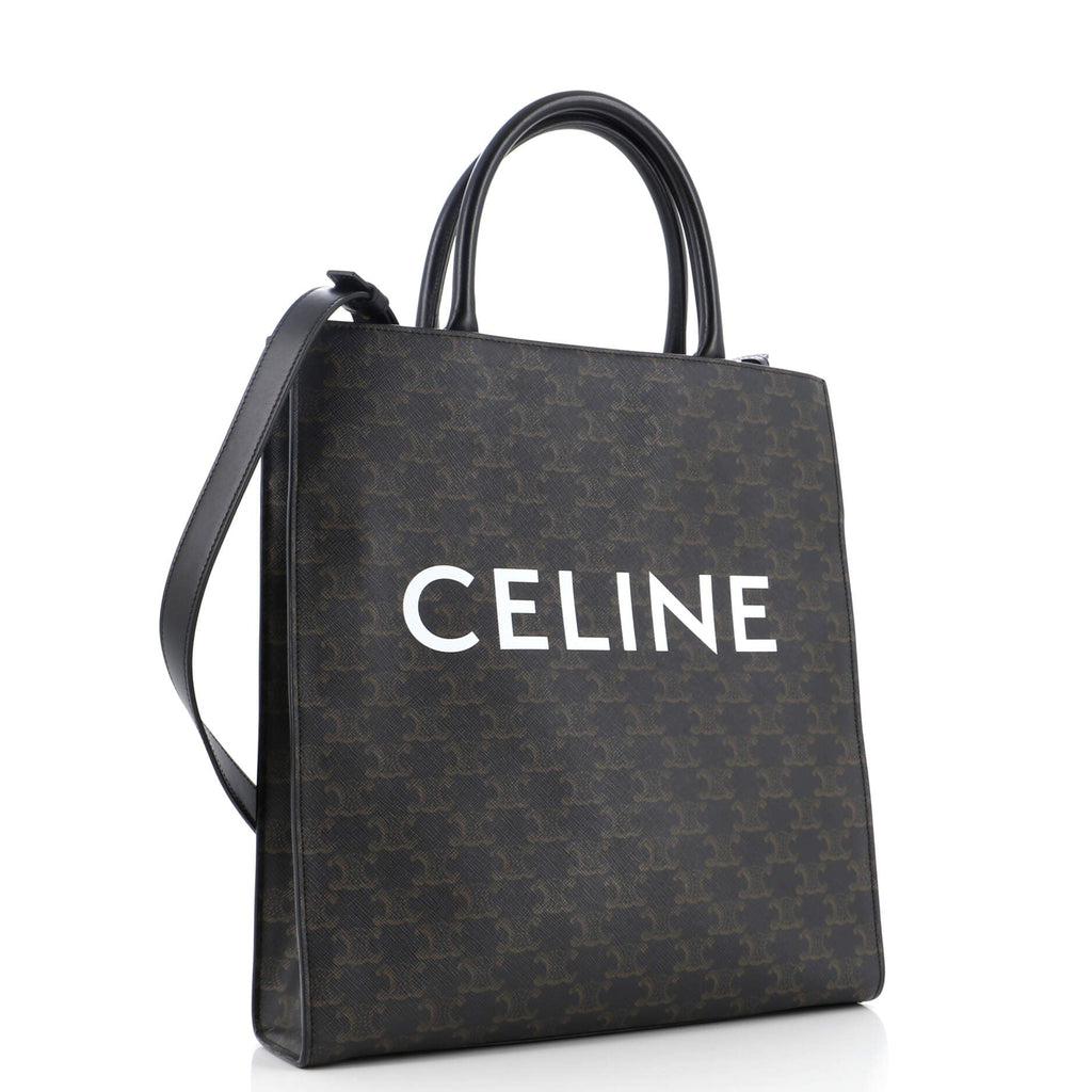 Vertical Cabas Tote Triomphe Coated Canvas Medium