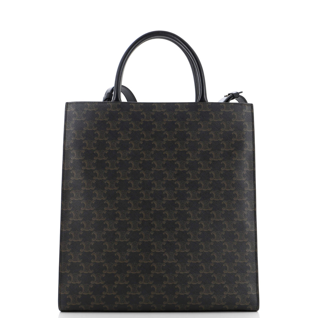 Vertical Cabas Tote Triomphe Coated Canvas Medium