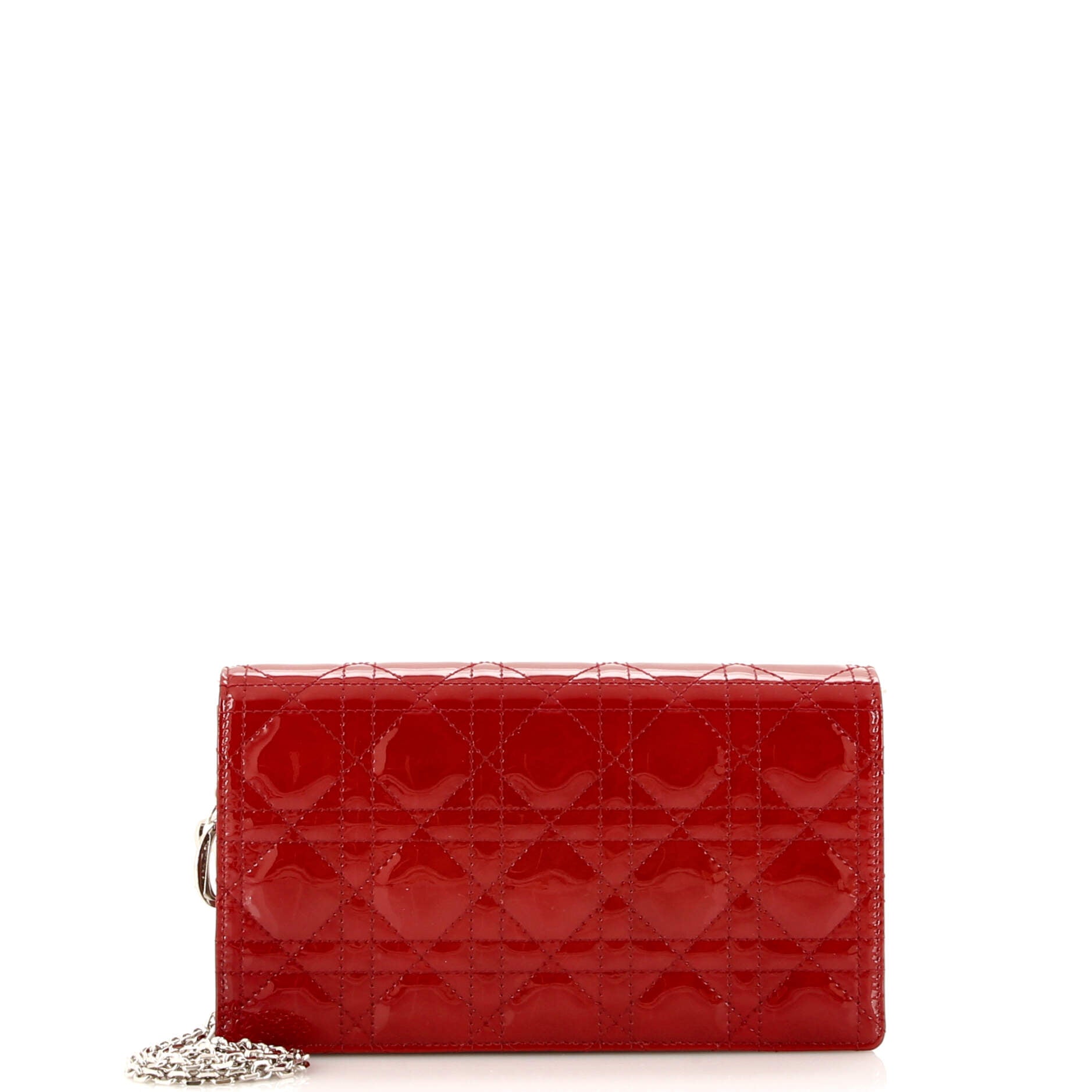 Lady Dior Clutch on Chain Cannage Quilt Patent