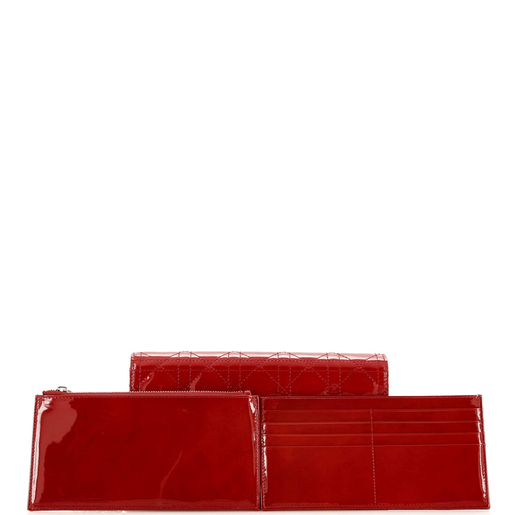 Lady Dior Clutch on Chain Cannage Quilt Patent