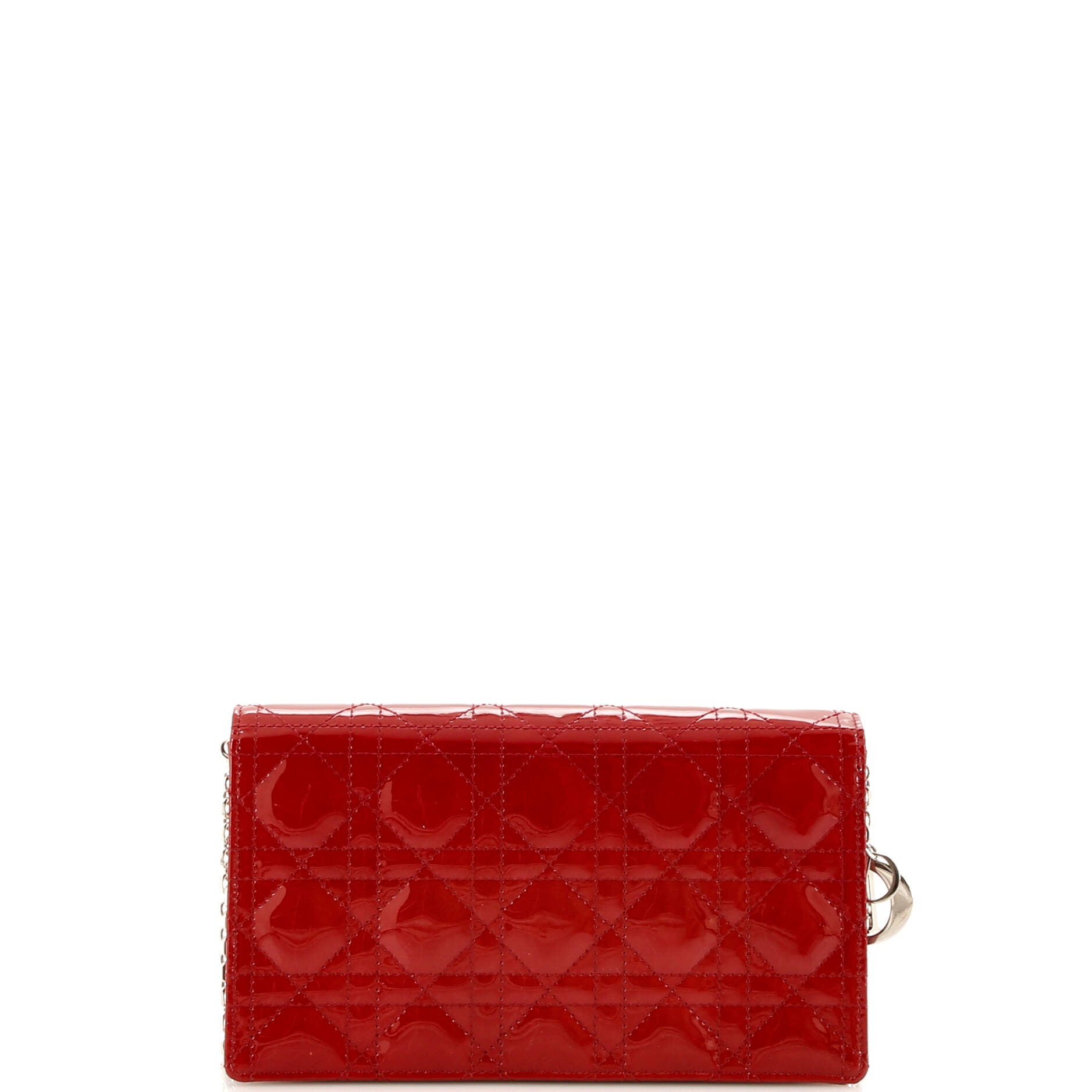 Lady Dior Clutch on Chain Cannage Quilt Patent