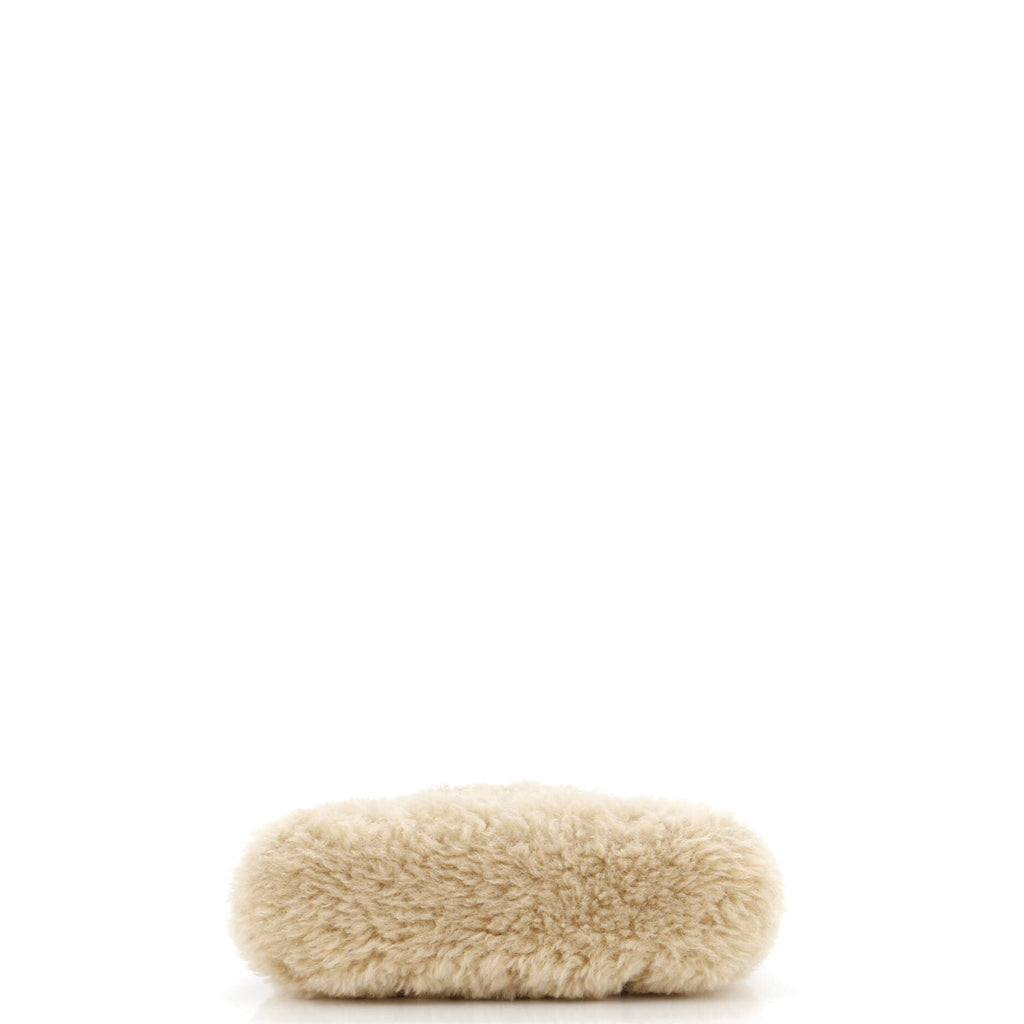 LouLou Puffer Clutch Matelasse Chevron Shearling Small