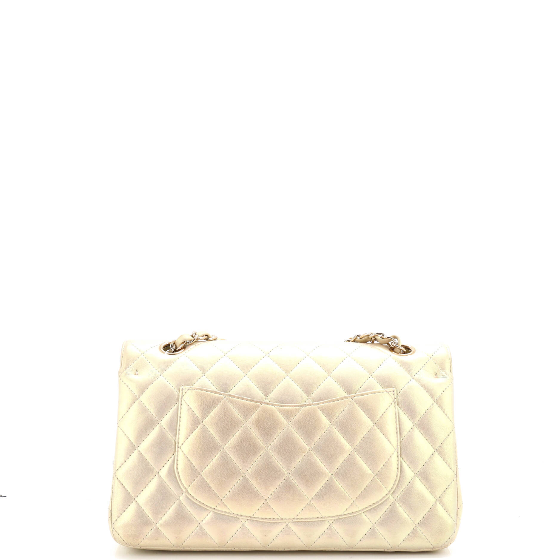 Classic Double Flap Bag Quilted Iridescent Lambskin Medium